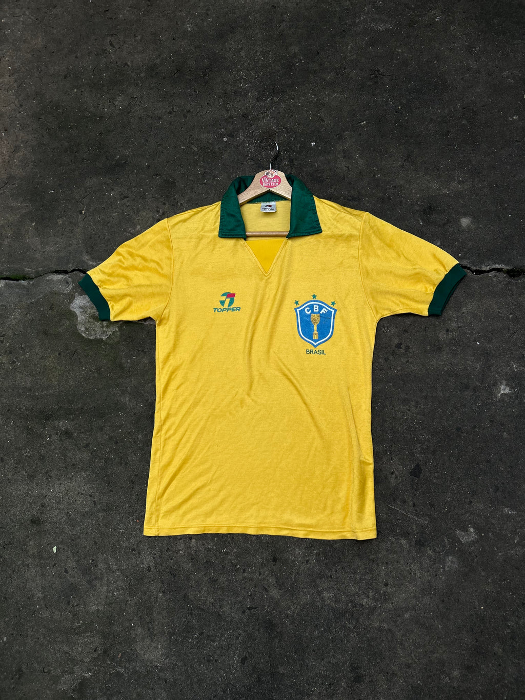 Camiseta Brasil 1990 Topper Titular Original