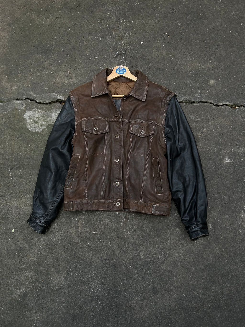 Campera Cuero Vintage Original
