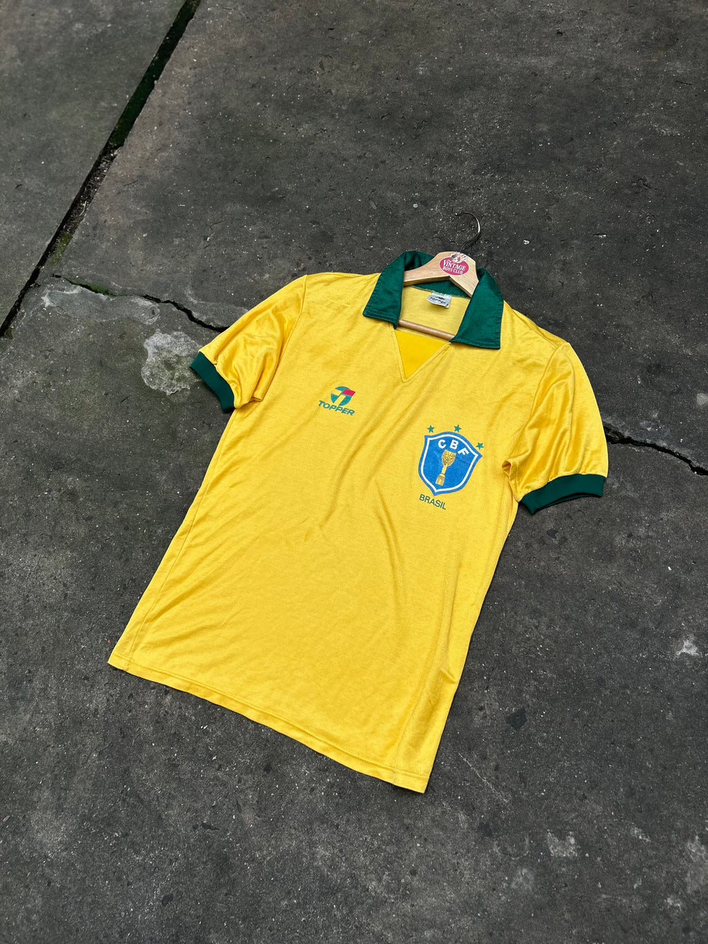 Camiseta Brasil 1990 Topper Titular Original