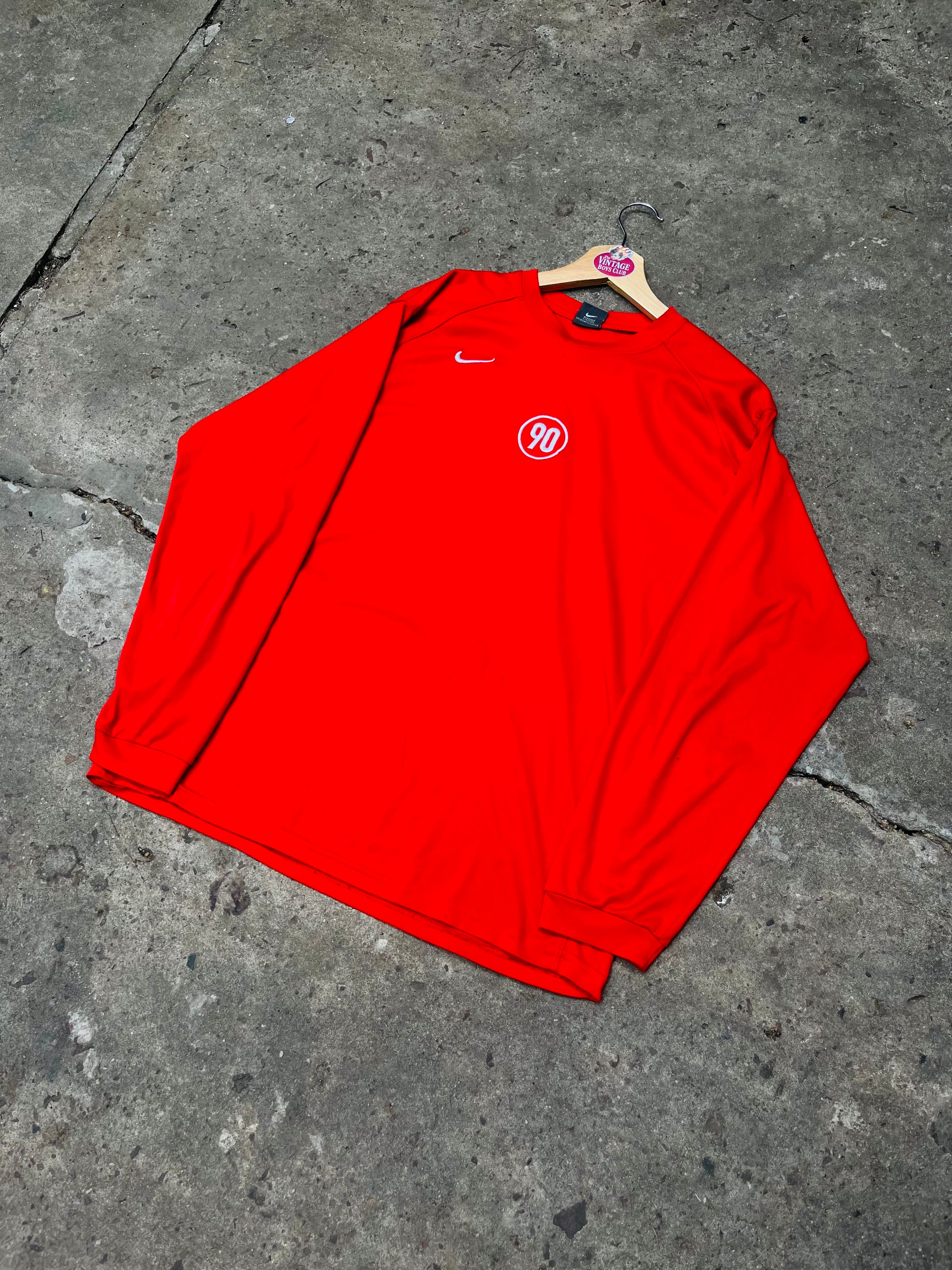 Remera Nike Total 90 Manga Larga Retro