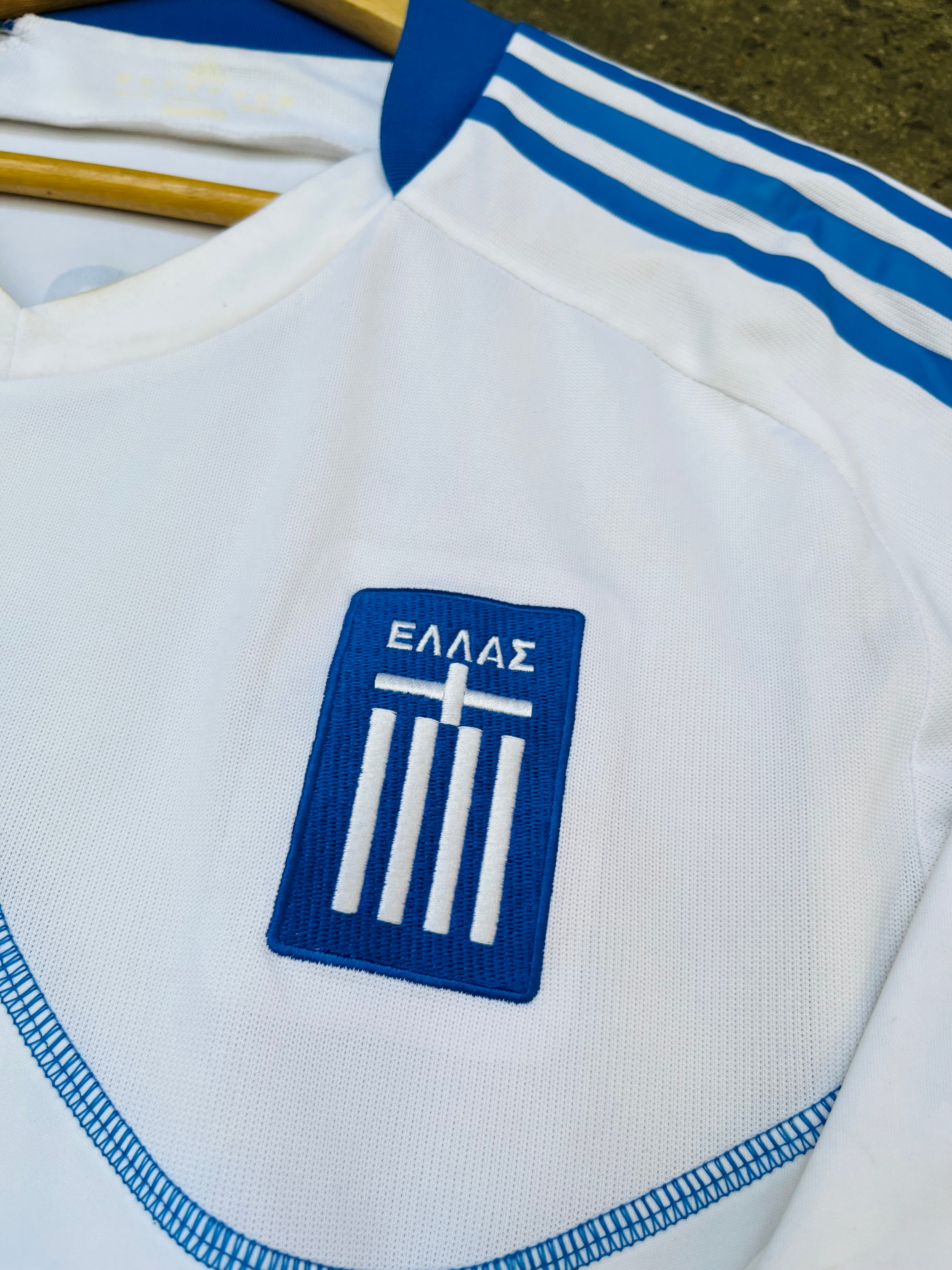 Camiseta Grecia Matchworn Formation Mundial 2010 Argentina vs Grecia de Tziolis