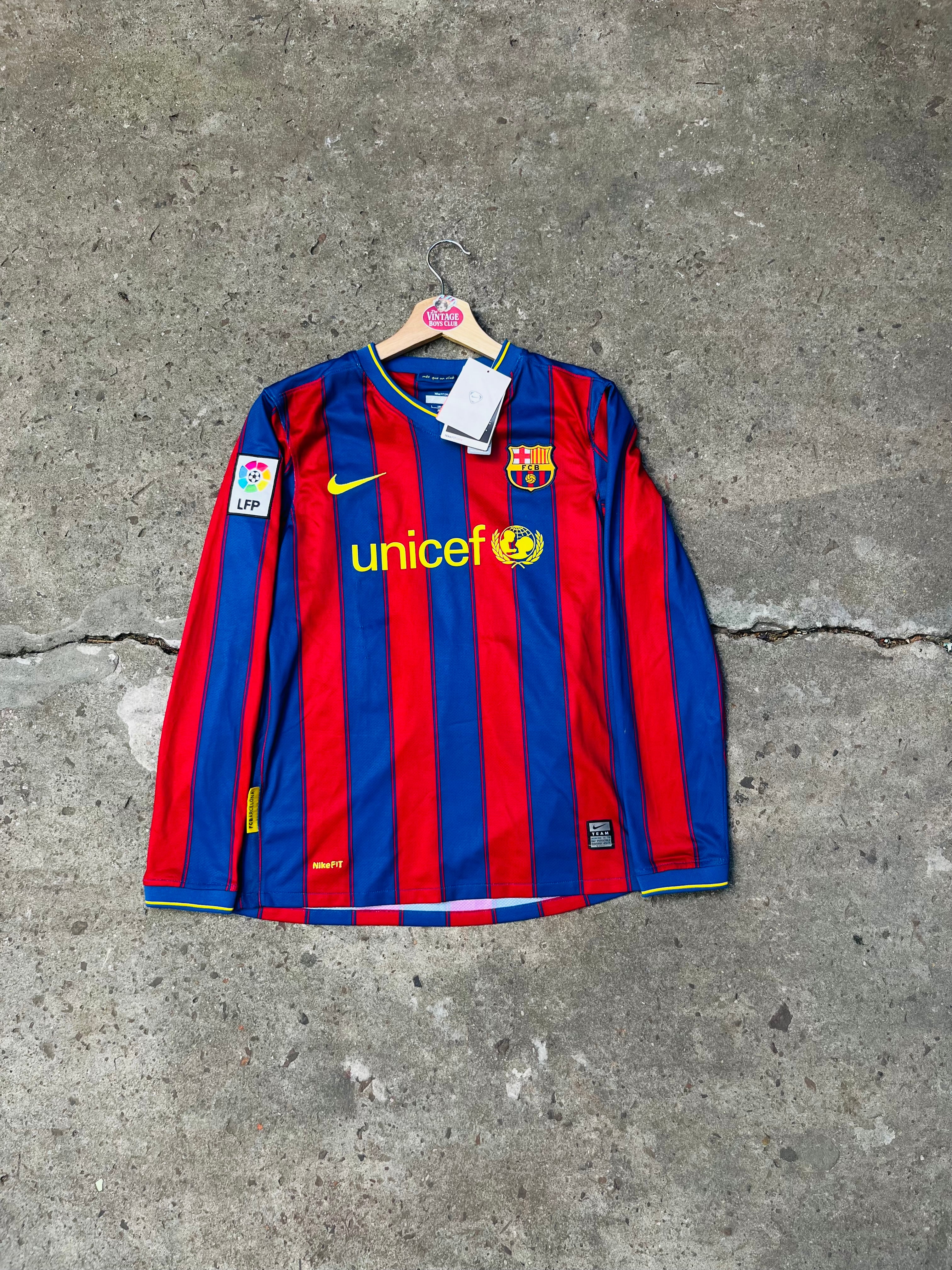 Camiseta Barcelona 2010 Manga Larga Original Nueva con Etiqueta