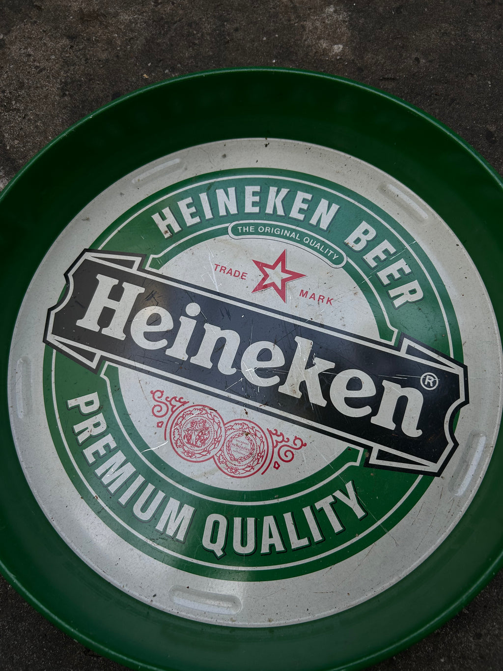 Bandeja de Cerveza Heineken de Chapa vintage