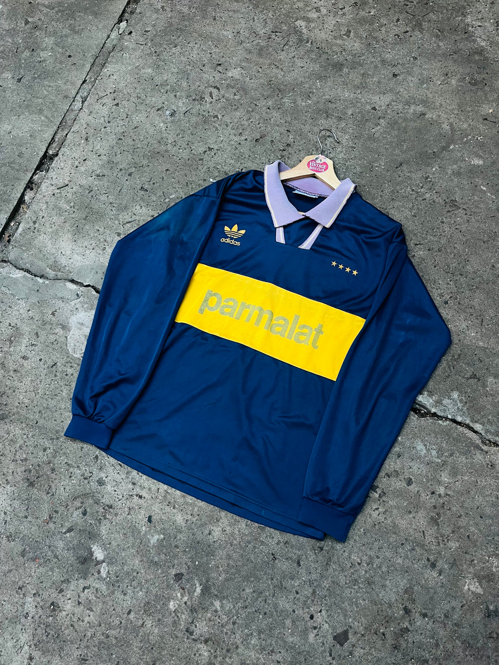 Camiseta Boca 93' Adidas Prototipo Manga Larga Original