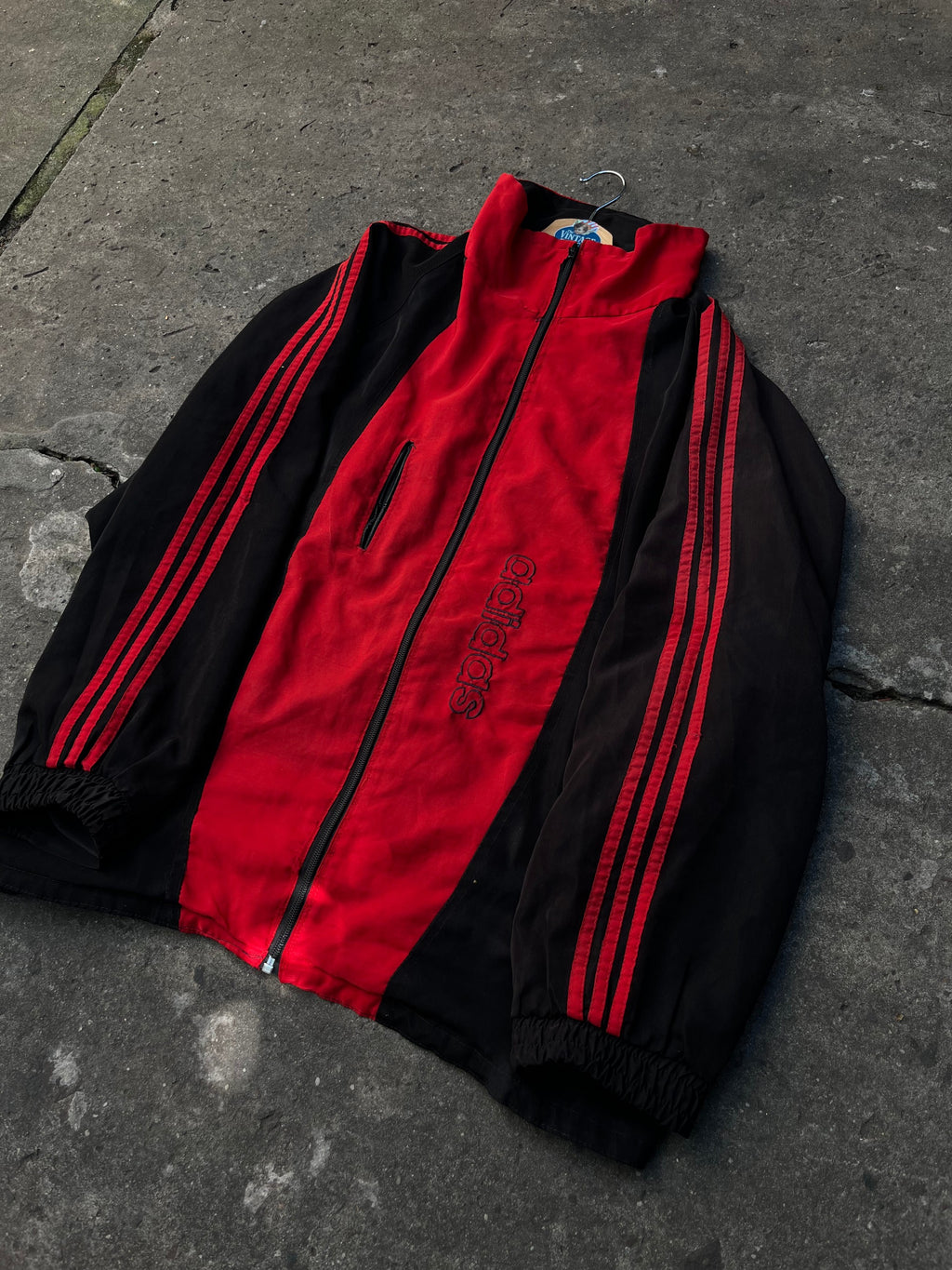 Campera Adidas Vintage Rompeviento Big Logo