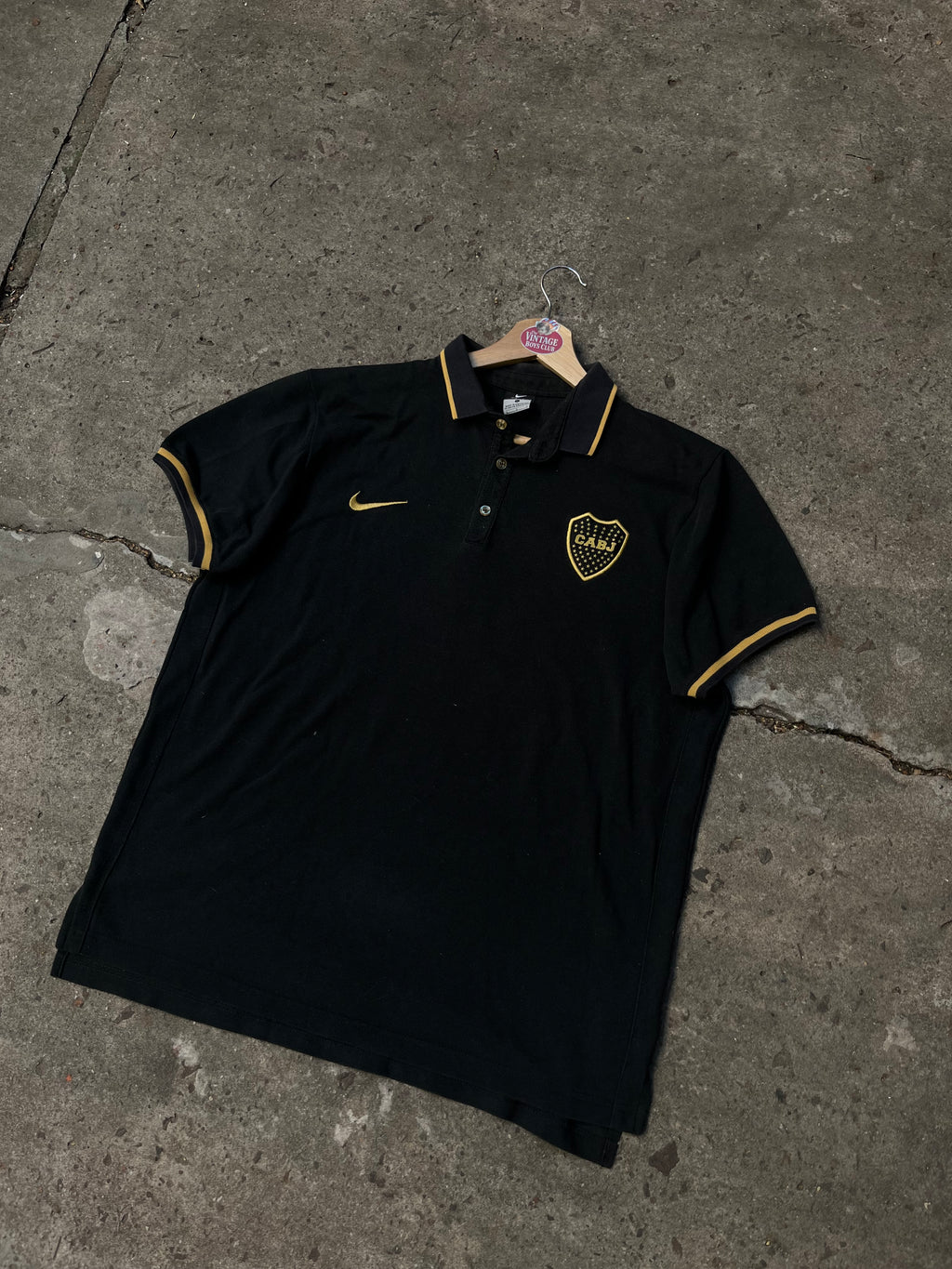 Chomba Boca Negra y Dorada Nike Original