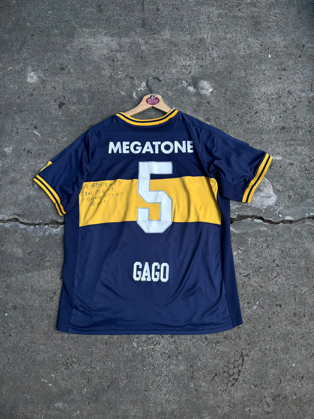Camiseta Boca 2006 De Gago Autografiada