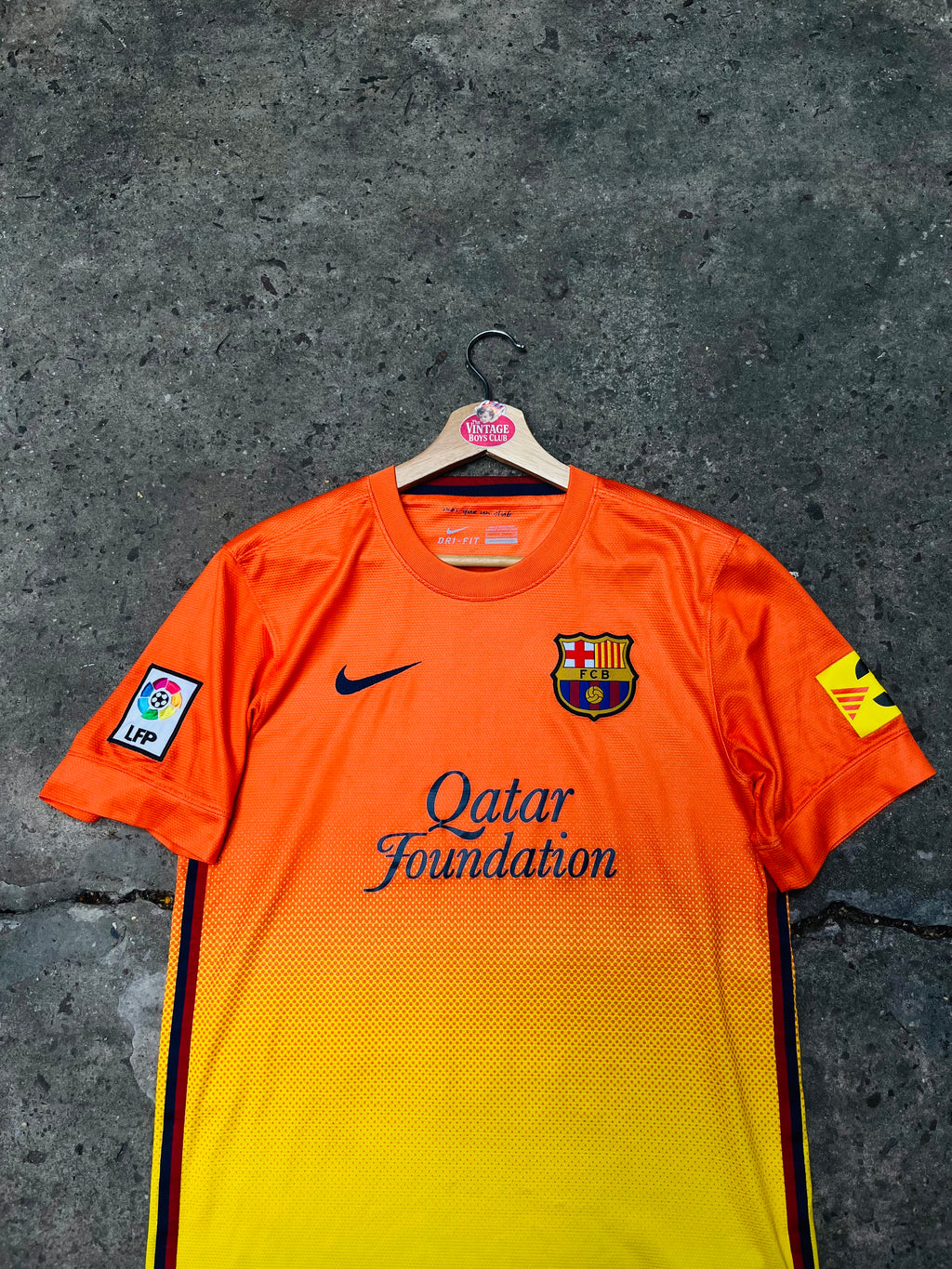 Camiseta Barcelona 2012/13 Suplente Naranja Original