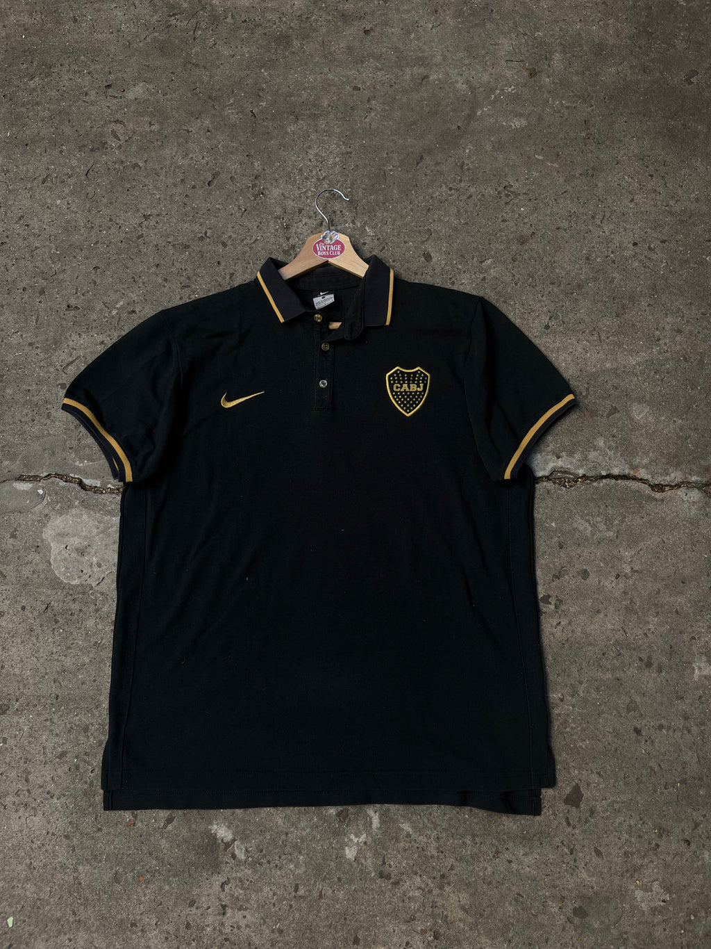 Chomba Boca Negra y Dorada Nike Original