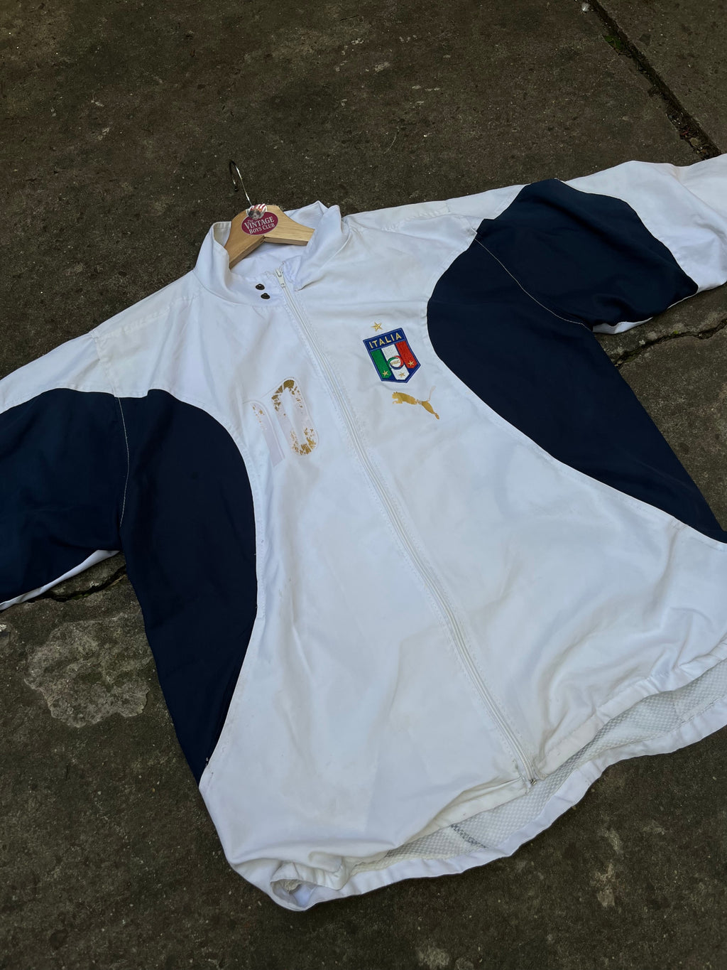 Campera Italia 2006 Retro Rompeviento