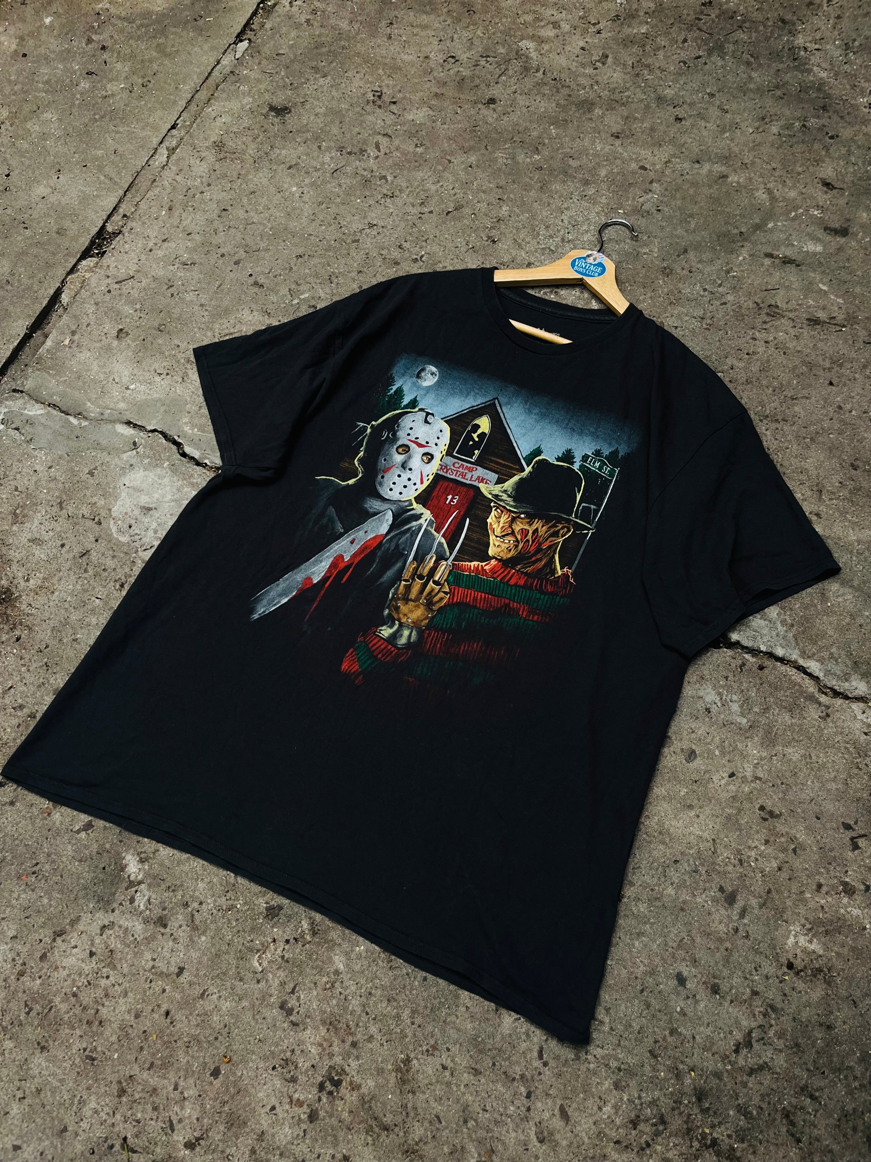 Remera Freddy Krueger y Jackson Americana Vintage Original