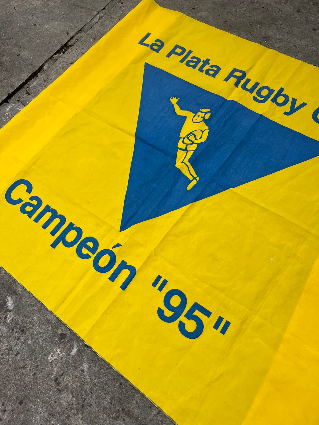 Bandera La Plata Rugby Campeon 1995
