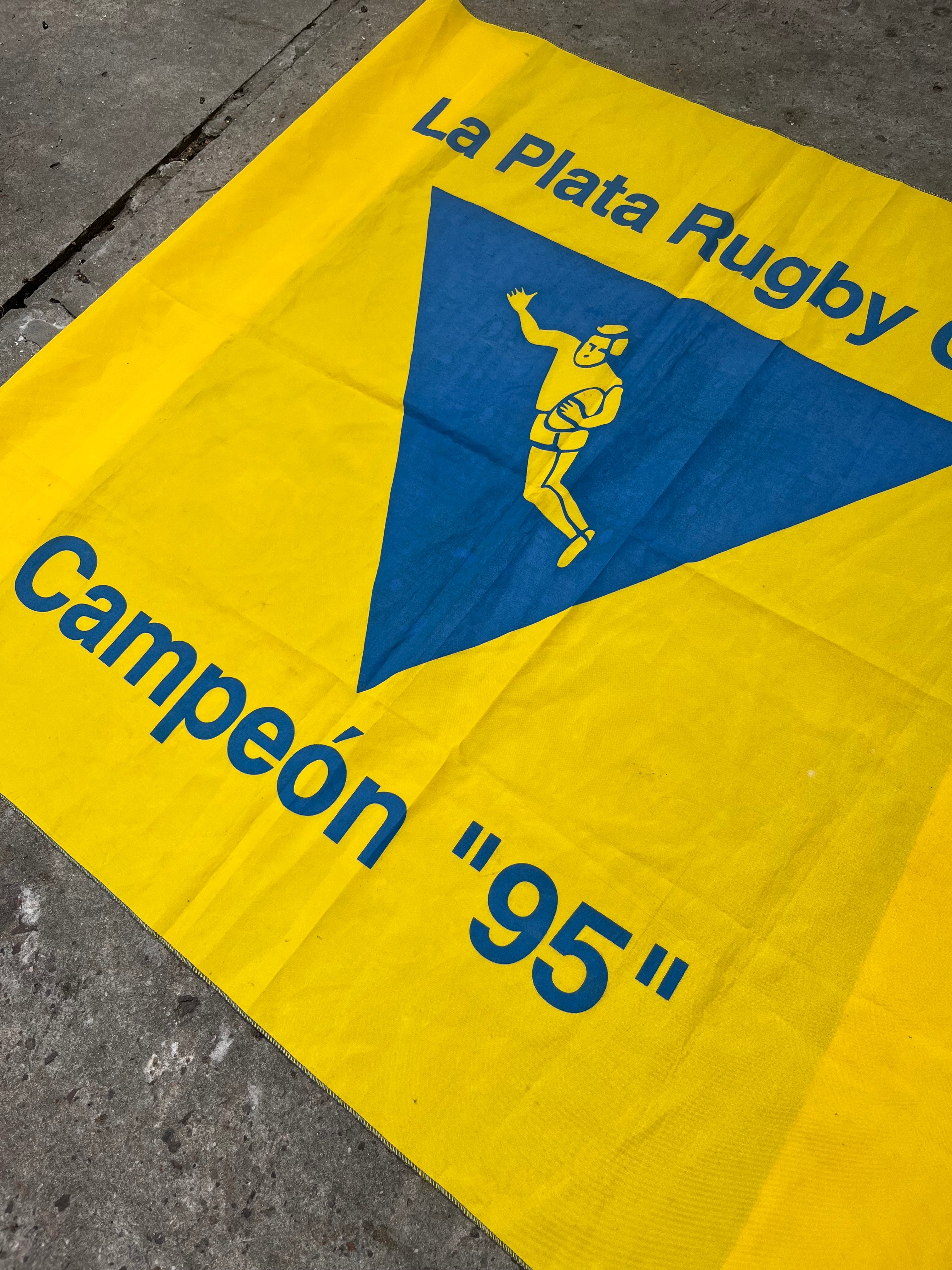 Bandera La Plata Rugby Campeon 1995