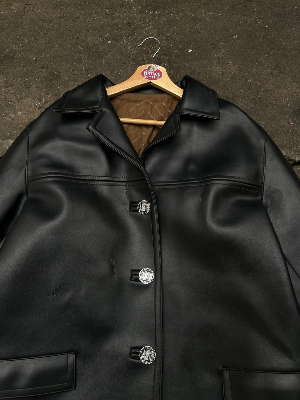 Campera Cuero Paris Vintage