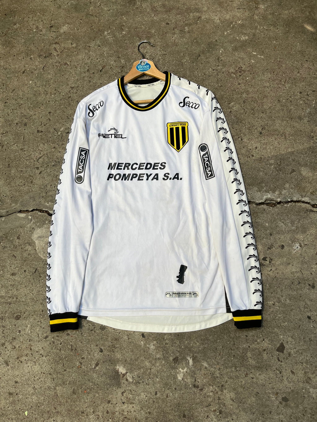 Camiseta Almirante Brown Retiel Manga Larga de Juego