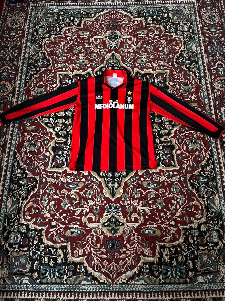 Camiseta Milan 1991 Manga Larga Original