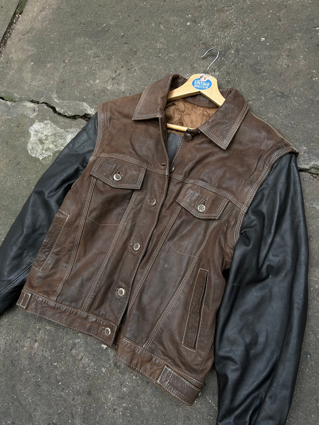 Campera Cuero Vintage Original