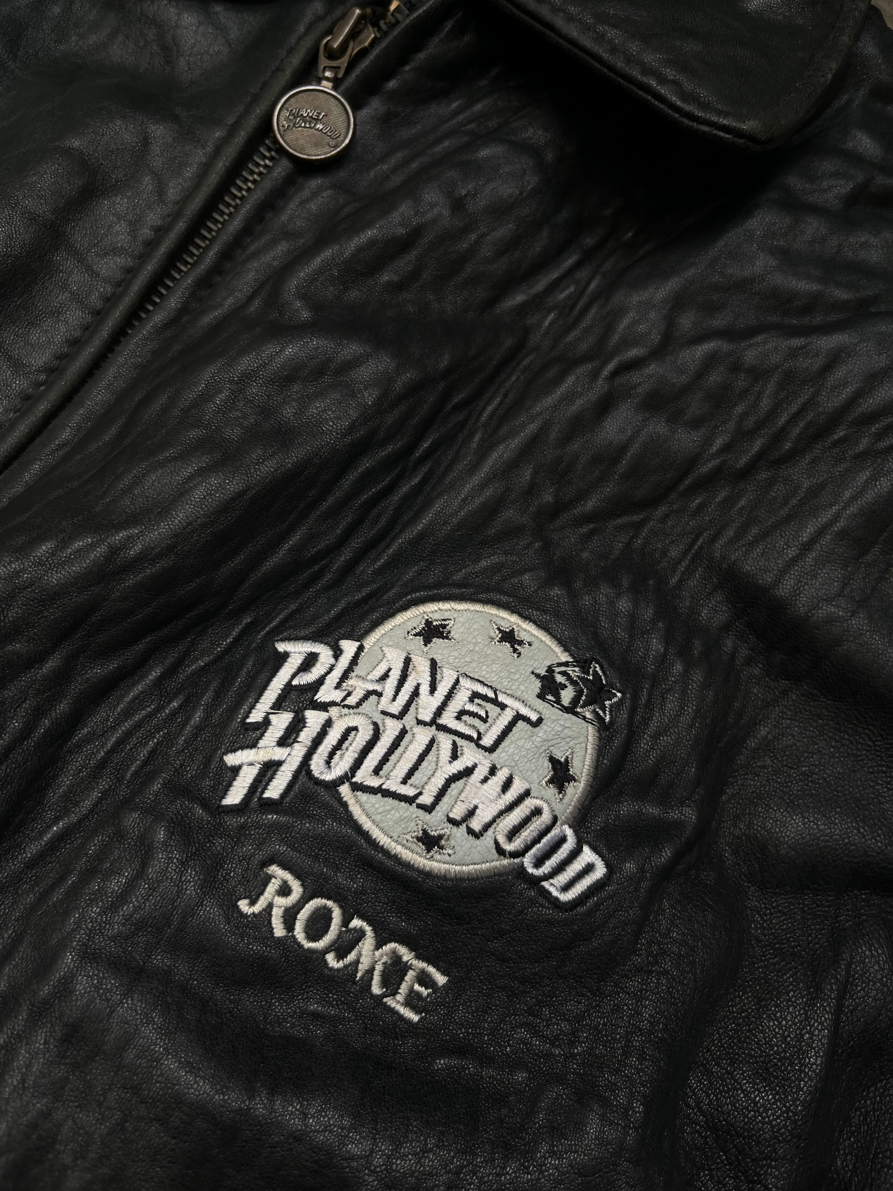 Campera Planet Hollywood Rome de Cuero Vintage Original