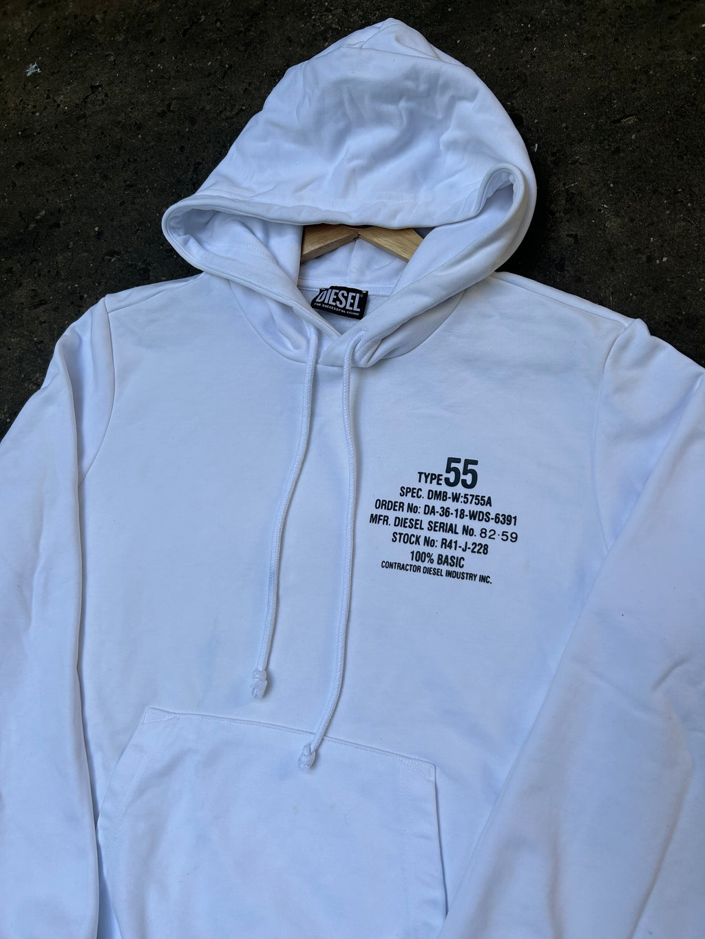 Buzo Diesel Type 55 Blanco Original