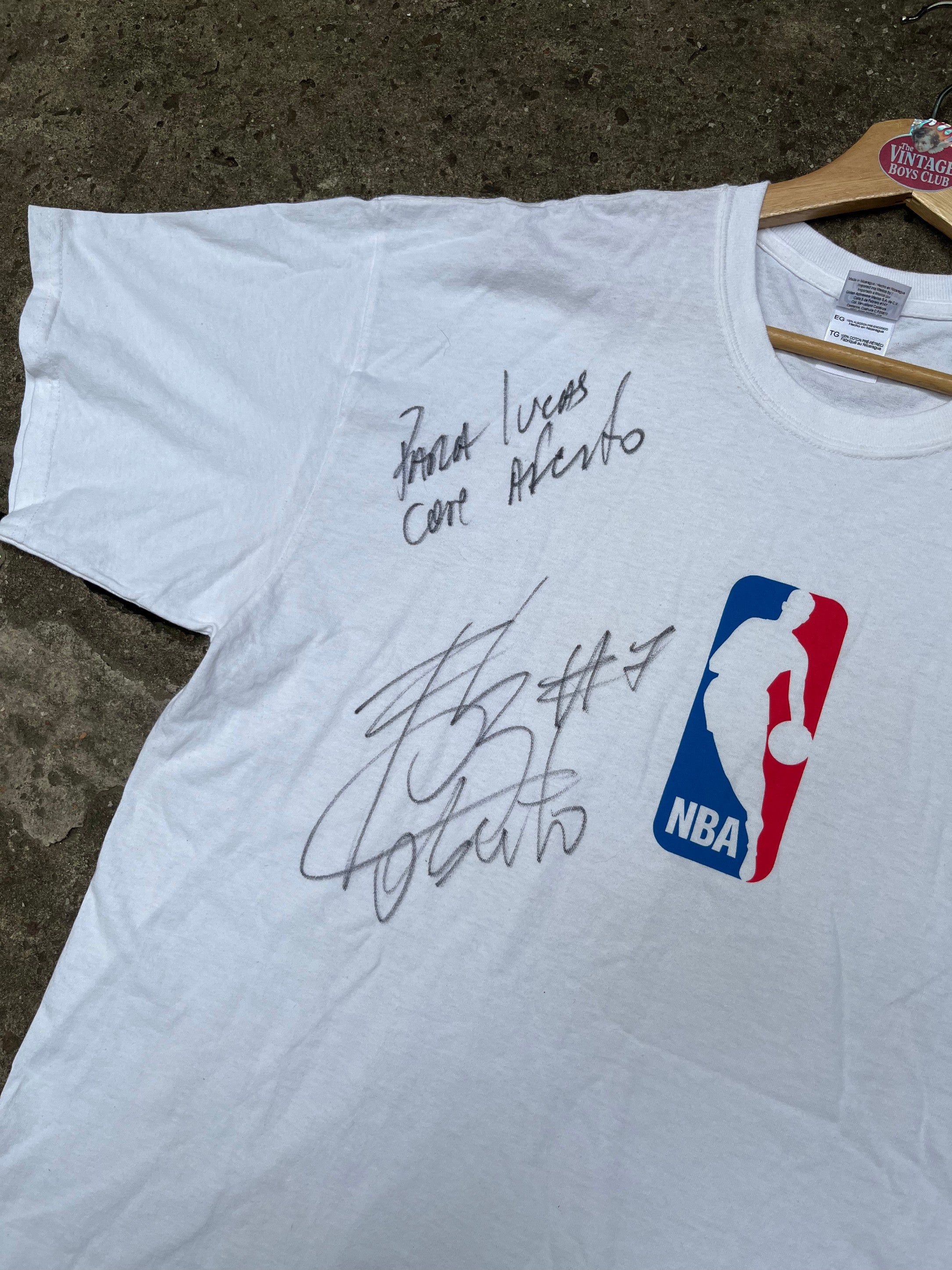 Remera NBA Firmada x Oberto Original