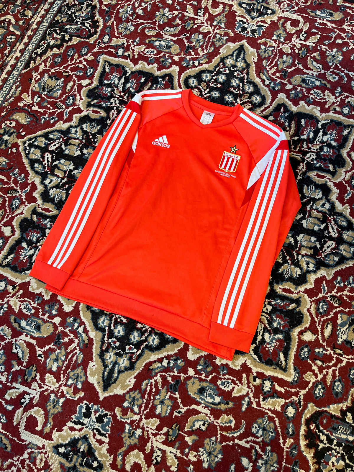 Buzo Estudiantes Adidas Salmon Original