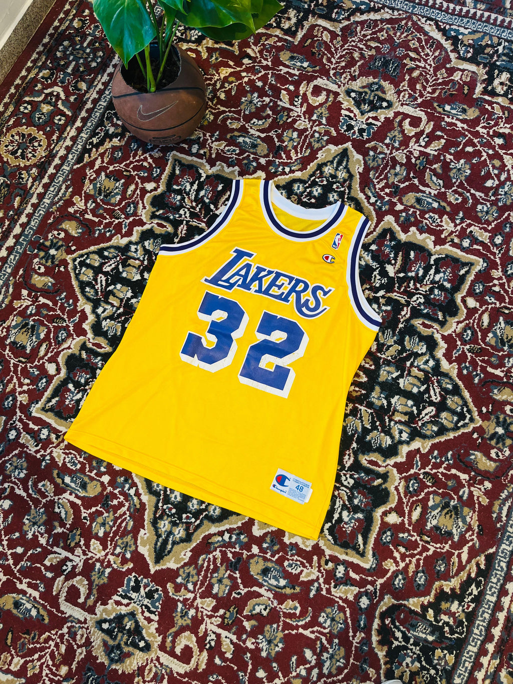 Camiseta Lakers de Magic Johnson Champions Original de Epoca