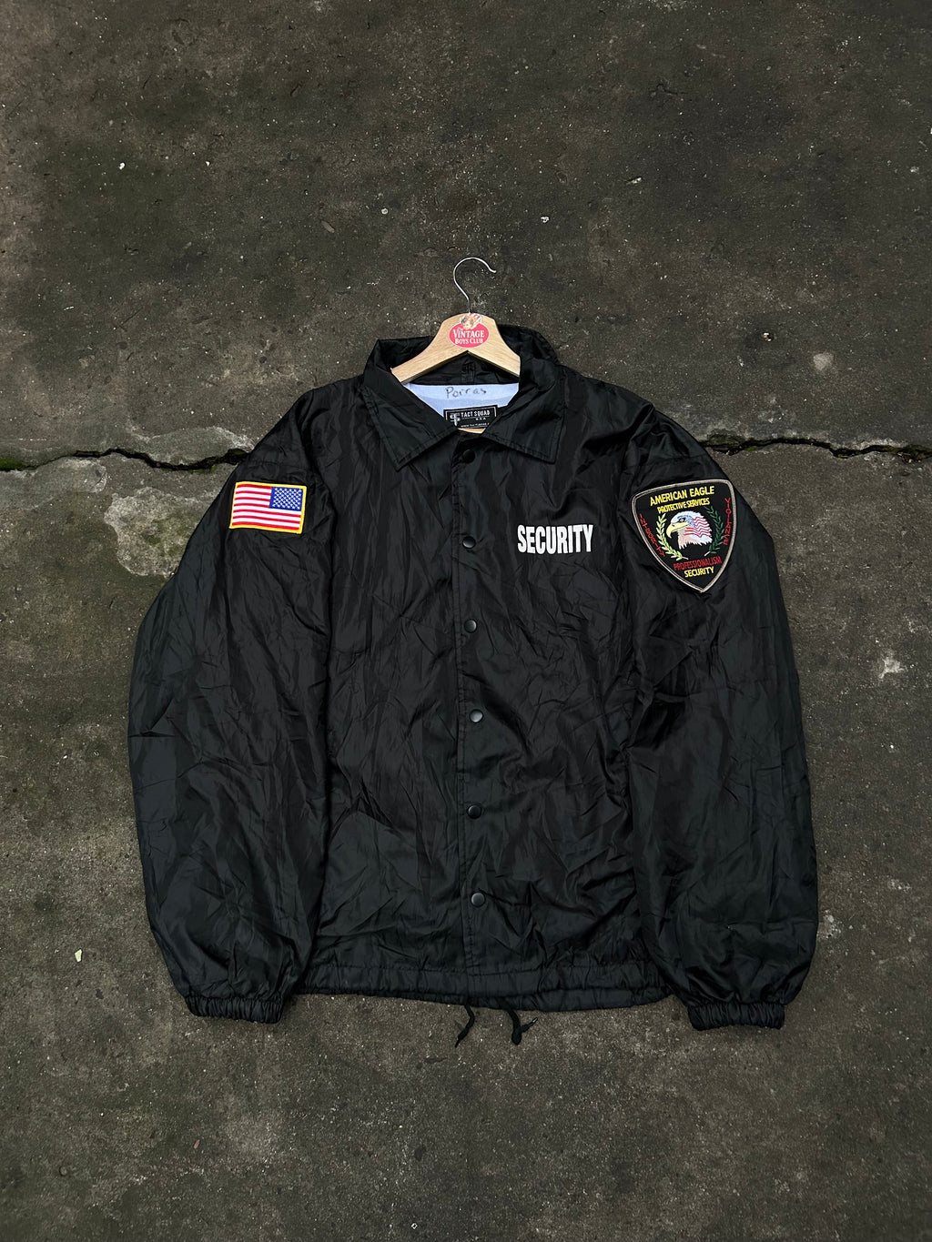 Campera Seguridad de Estados Unidos Rompeviento Original