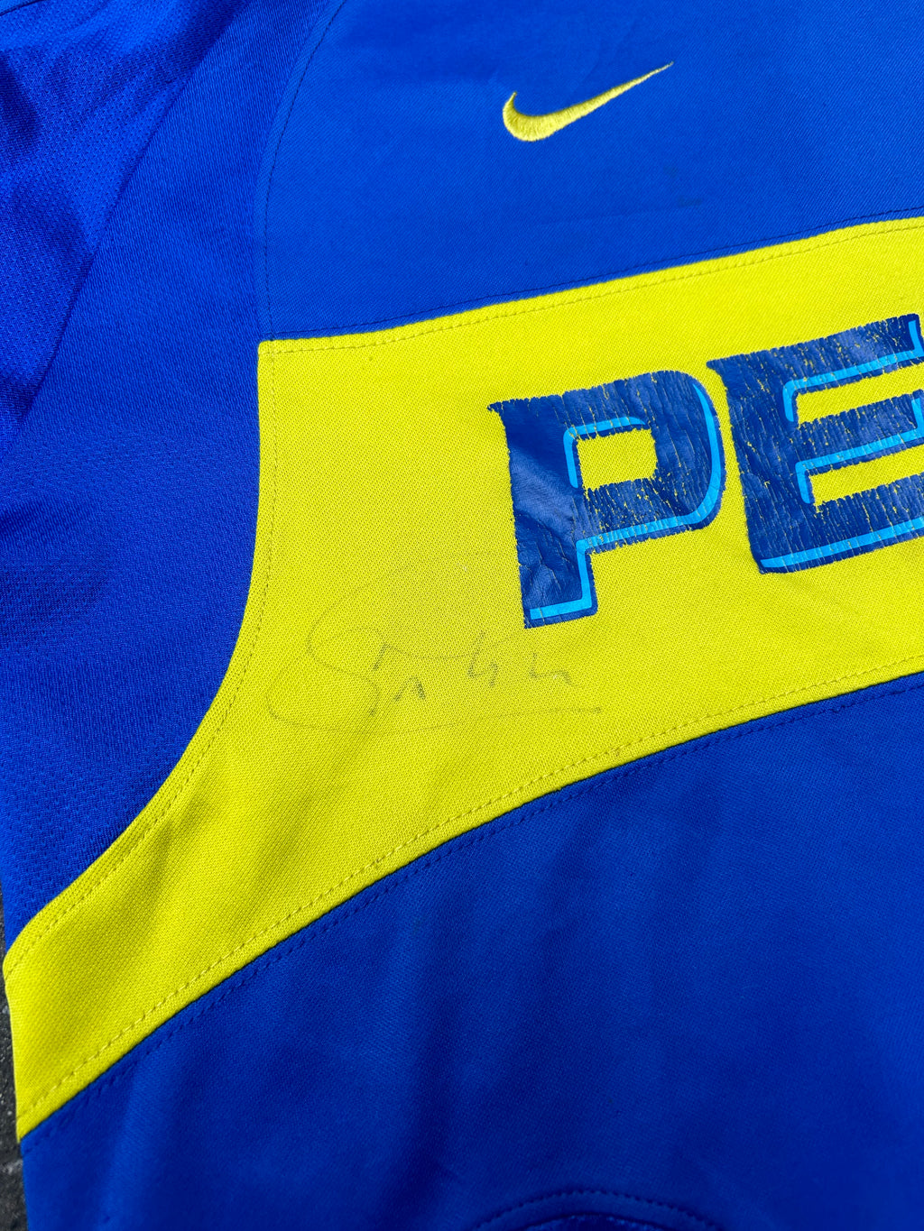 Camiseta Boca 2003 Firmada x Cassini Original