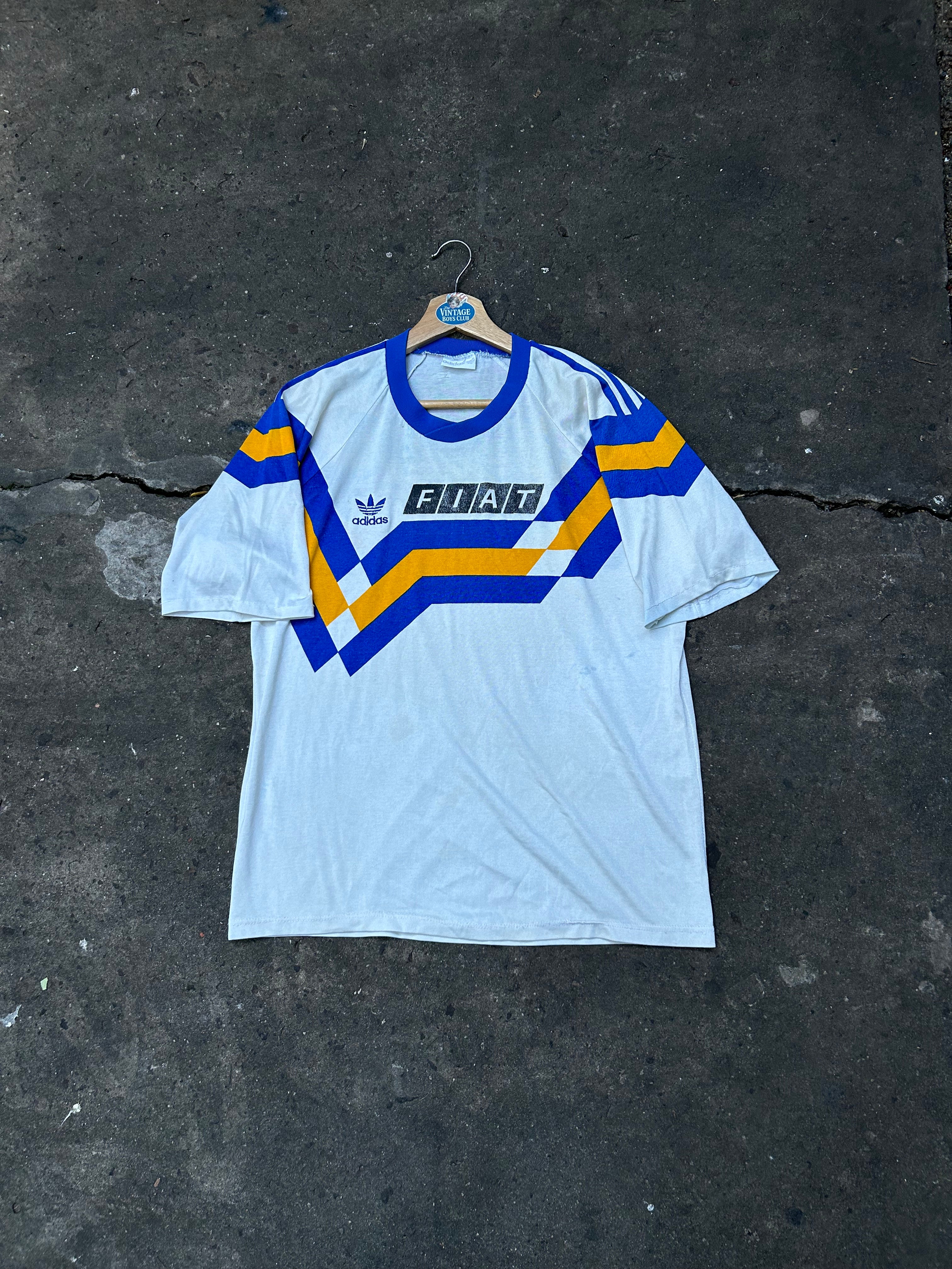 Camiseta Boca 1990 Suplente Fiat  Blanca Original