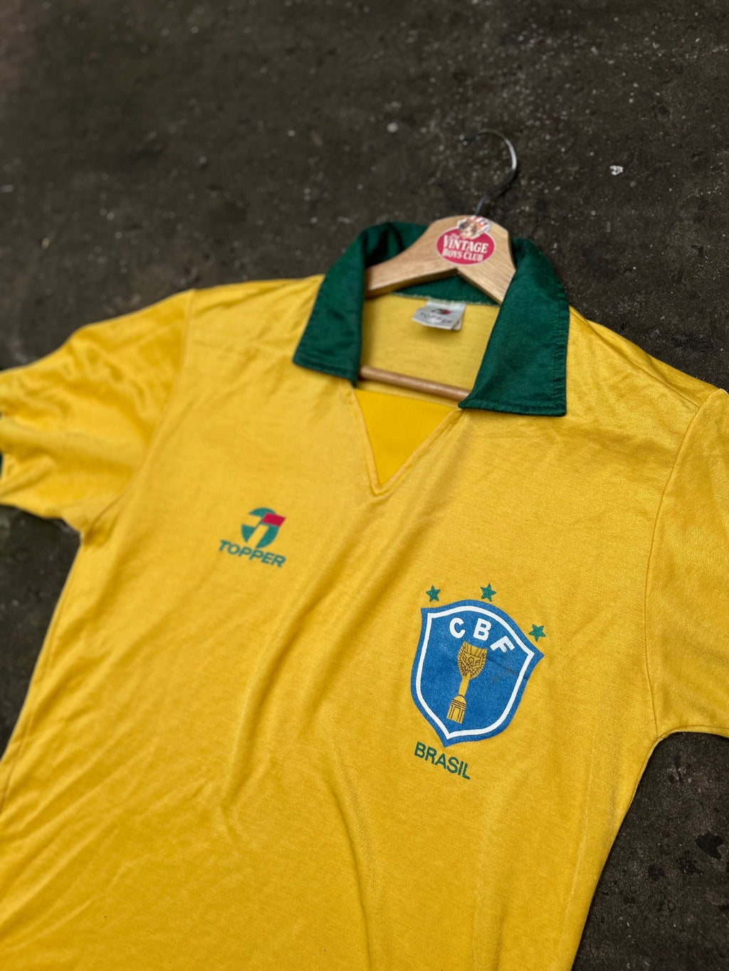 Camiseta Brasil 1990 Topper Titular Original