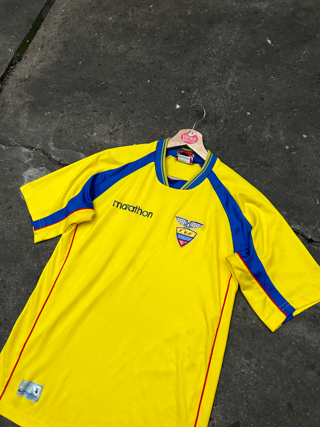 Camiseta Ecuador 2002 Marathon Titular Original