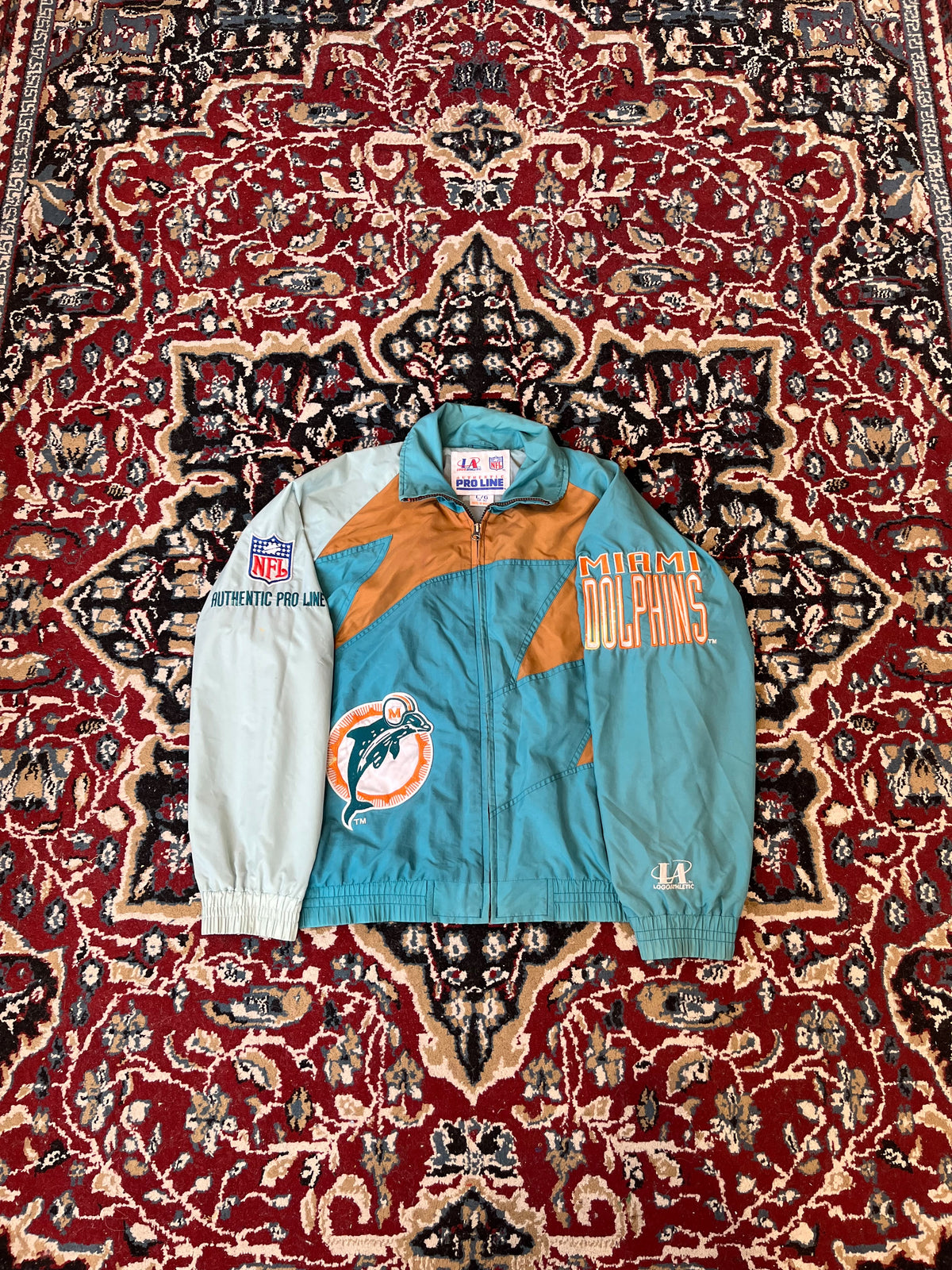 Campera Dolphins NFL 90s Rompeviento Original