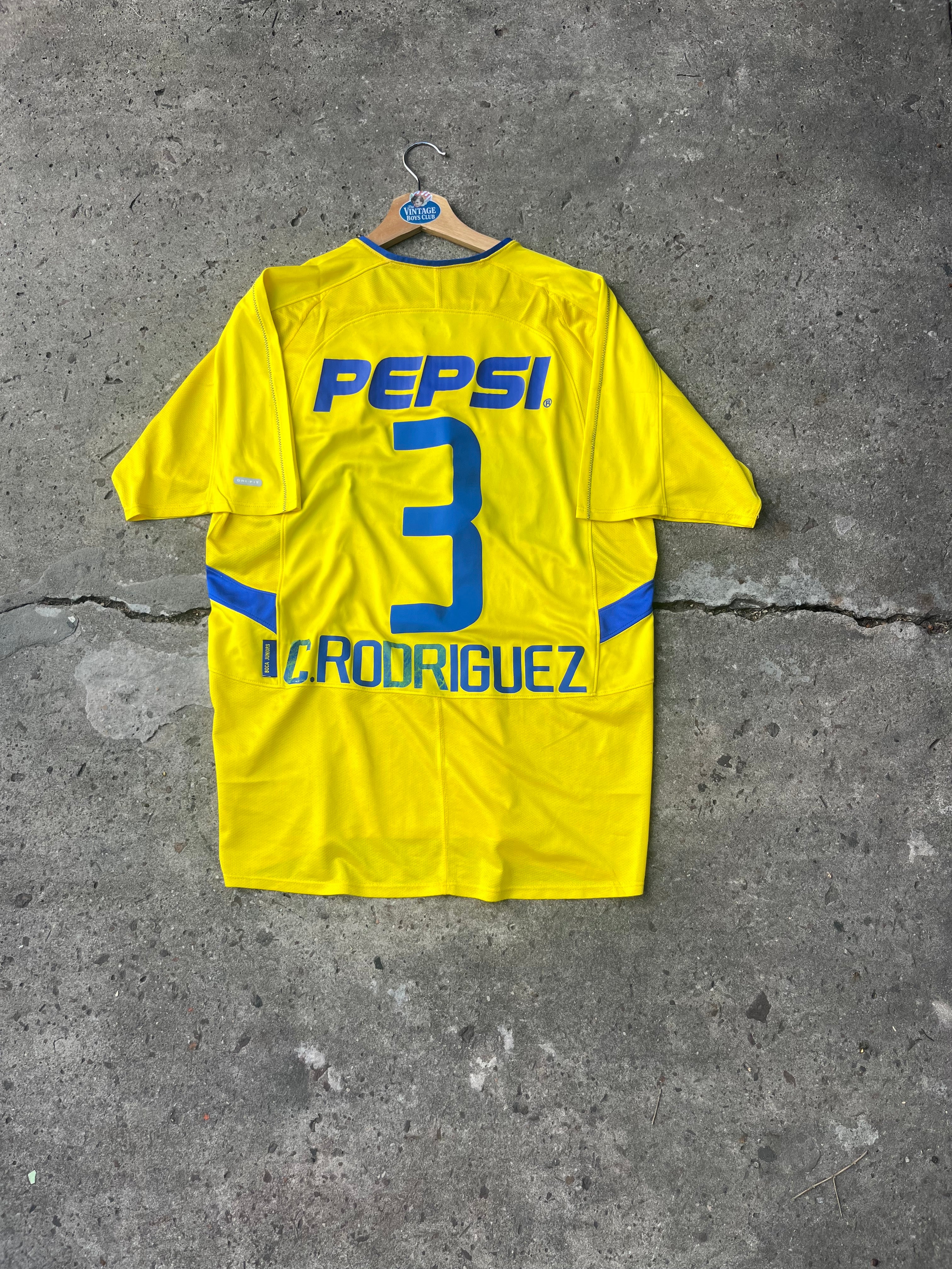 Camiseta Boca 2003 Amarilla de Clemente Rodríguez Original