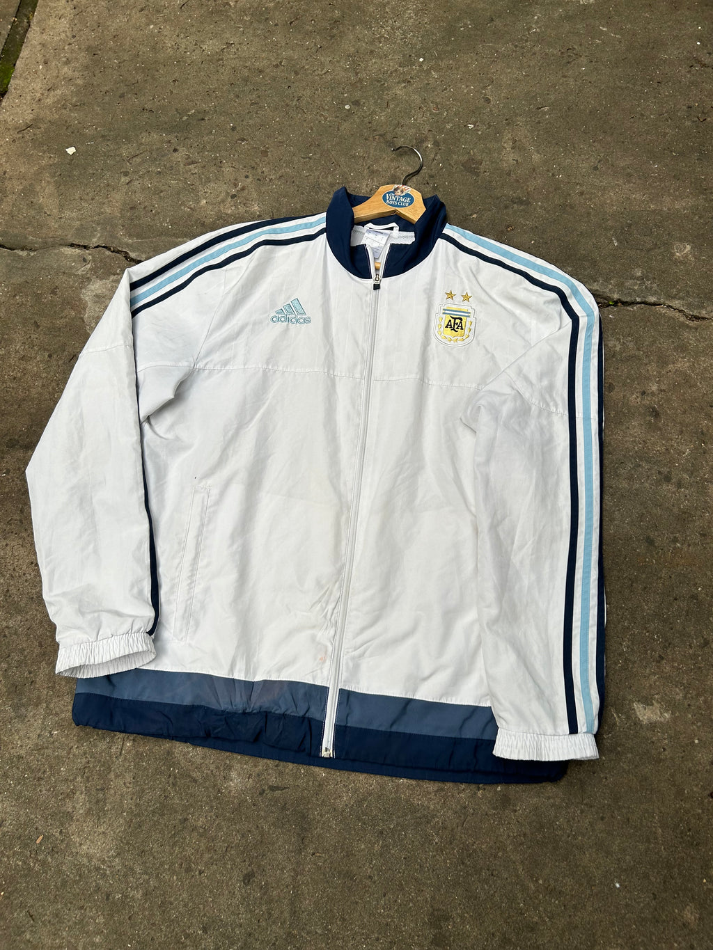 Campera Argentina 2015 Blanca Rompeviento Original