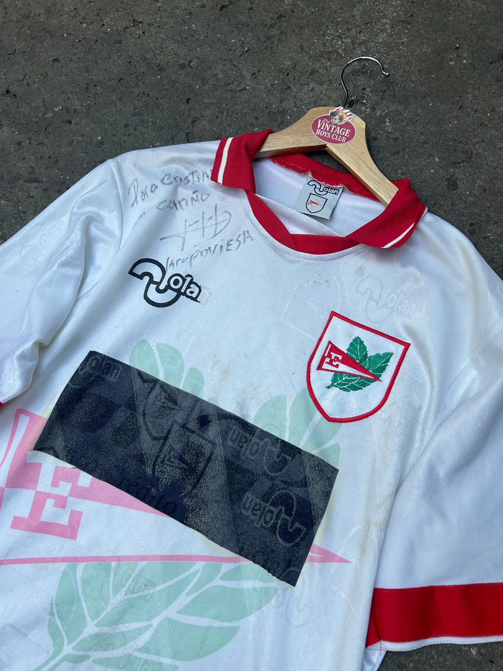 Camiseta Estudiantes 1996 Suplente Firmada x Kuproviesa Original