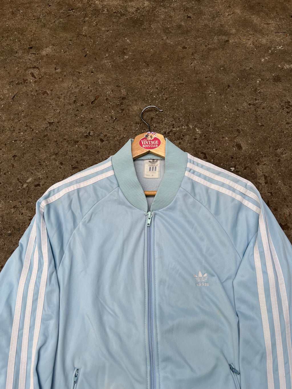 Campera Adidad sst Celeste Retro Original