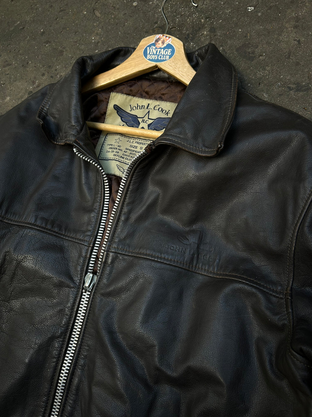 Campera Cuero John Cook Vintage Original