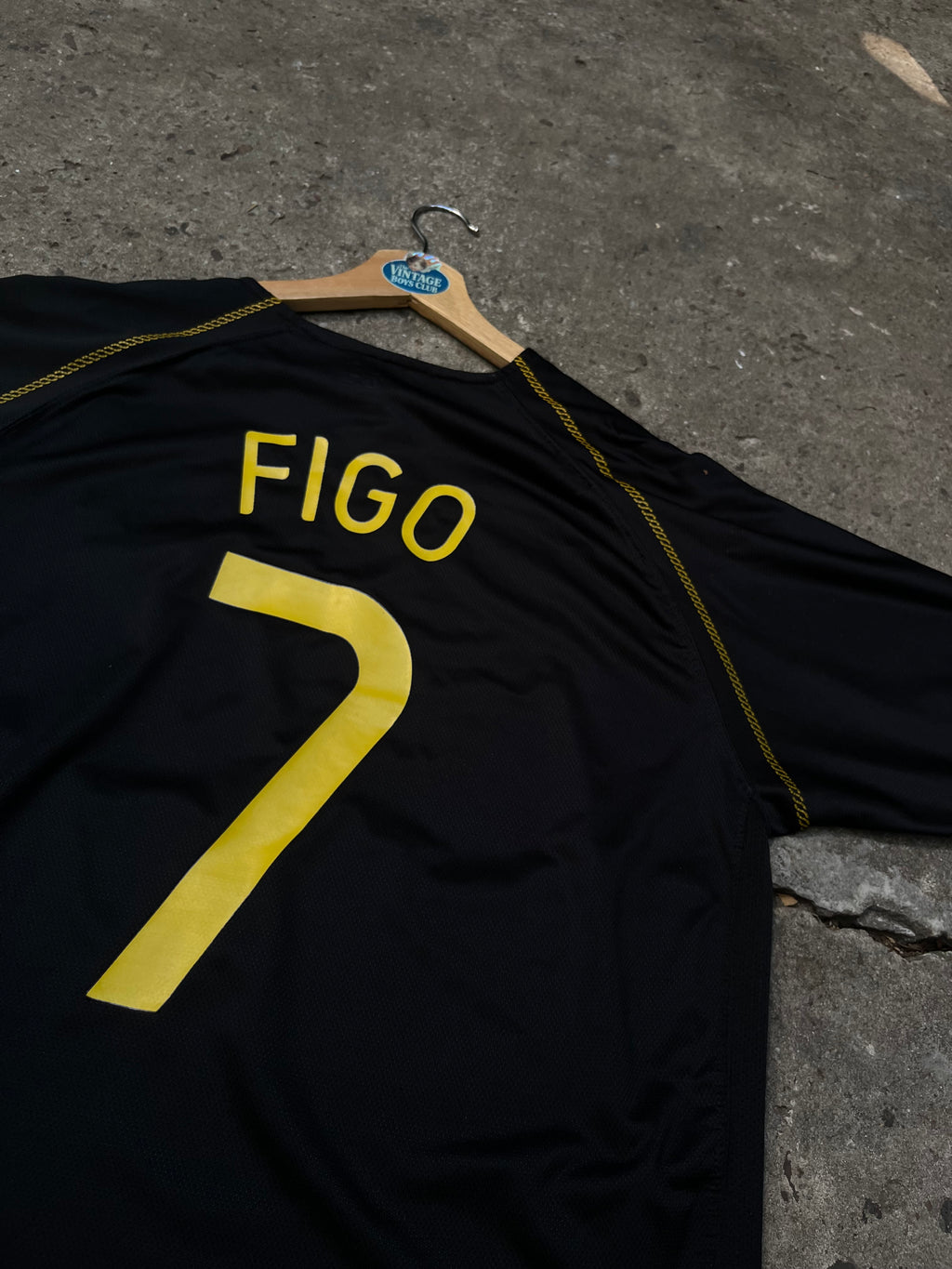 Camiseta Portugal 2006 Suplente Versión Jugador de Figo Original