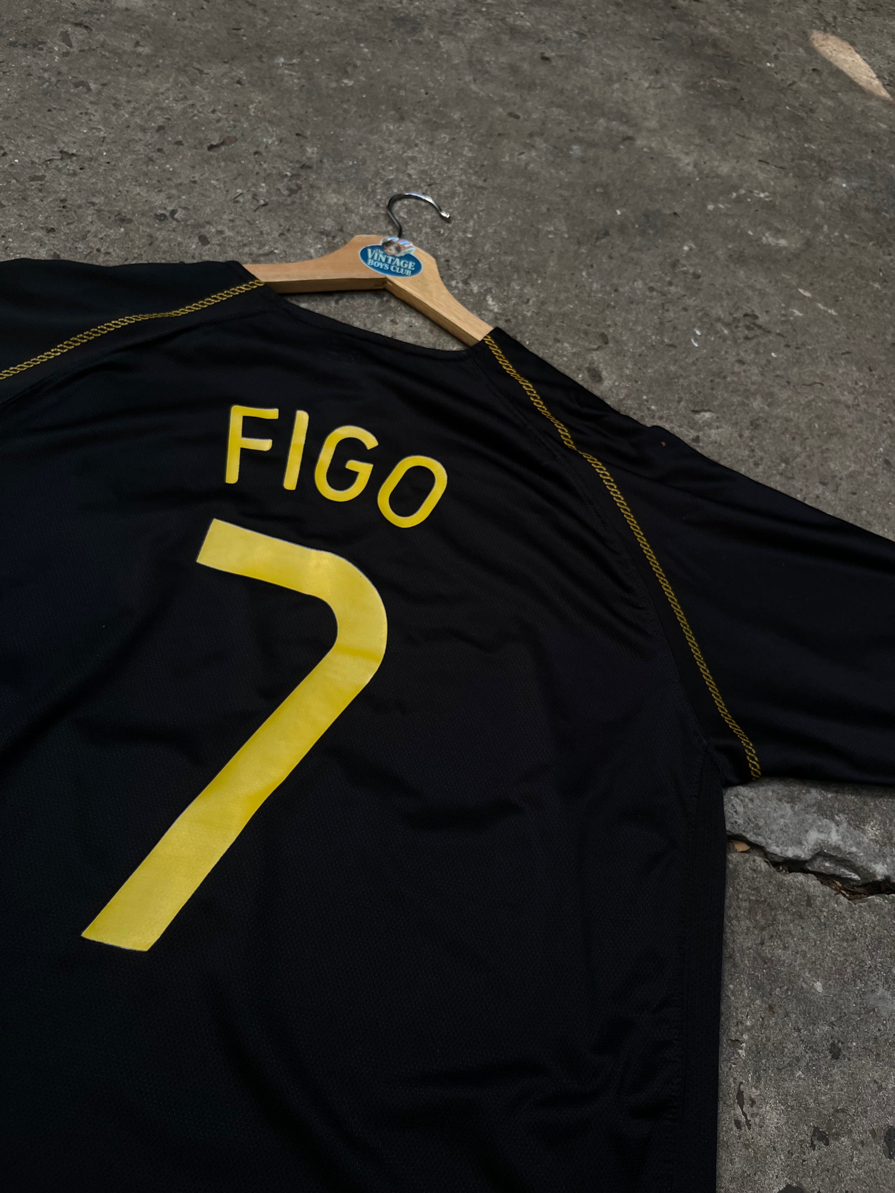 Camiseta Portugal 2006 Suplente Versión Jugador de Figo Original