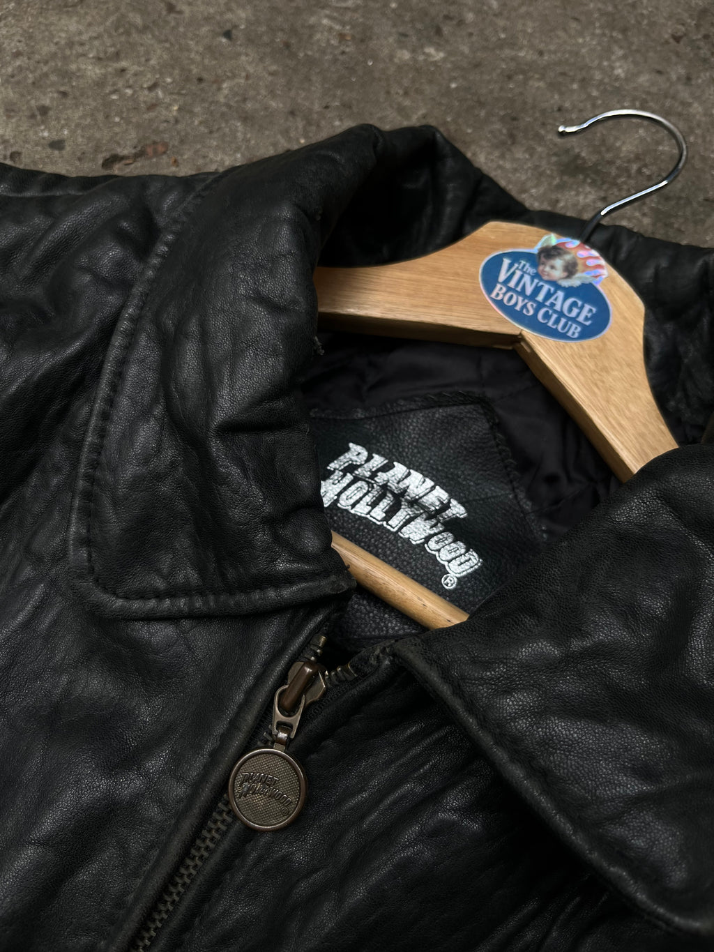 Campera Planet Hollywood Rome de Cuero Vintage Original