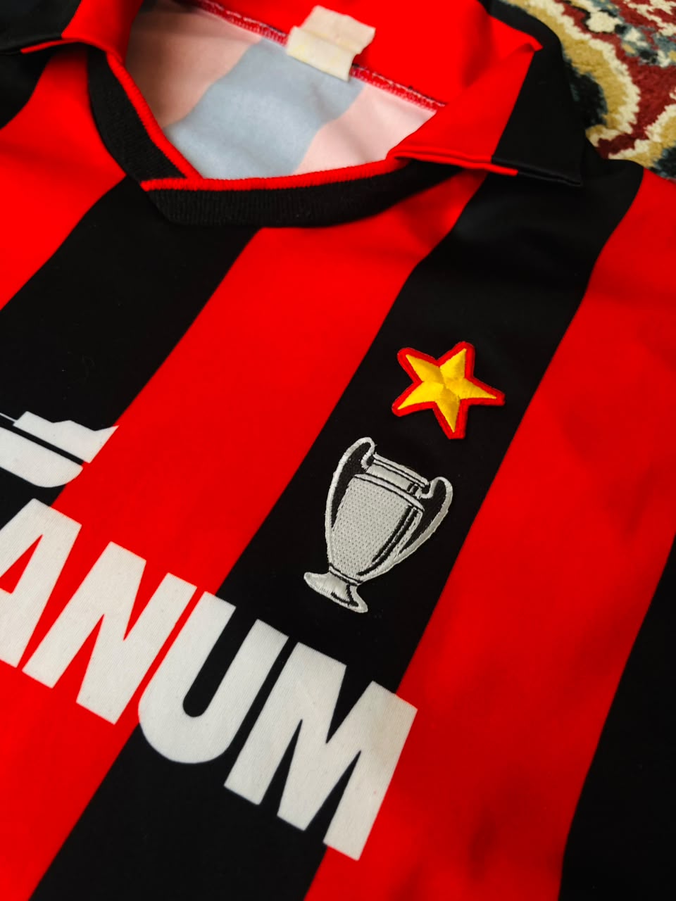 Camiseta Milan 1991 Manga Larga Original