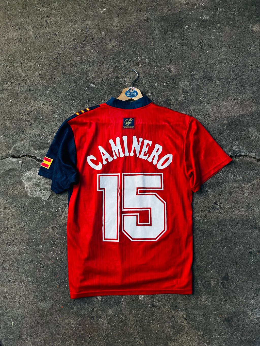 Camiseta España 96' Titular de Caminero Original