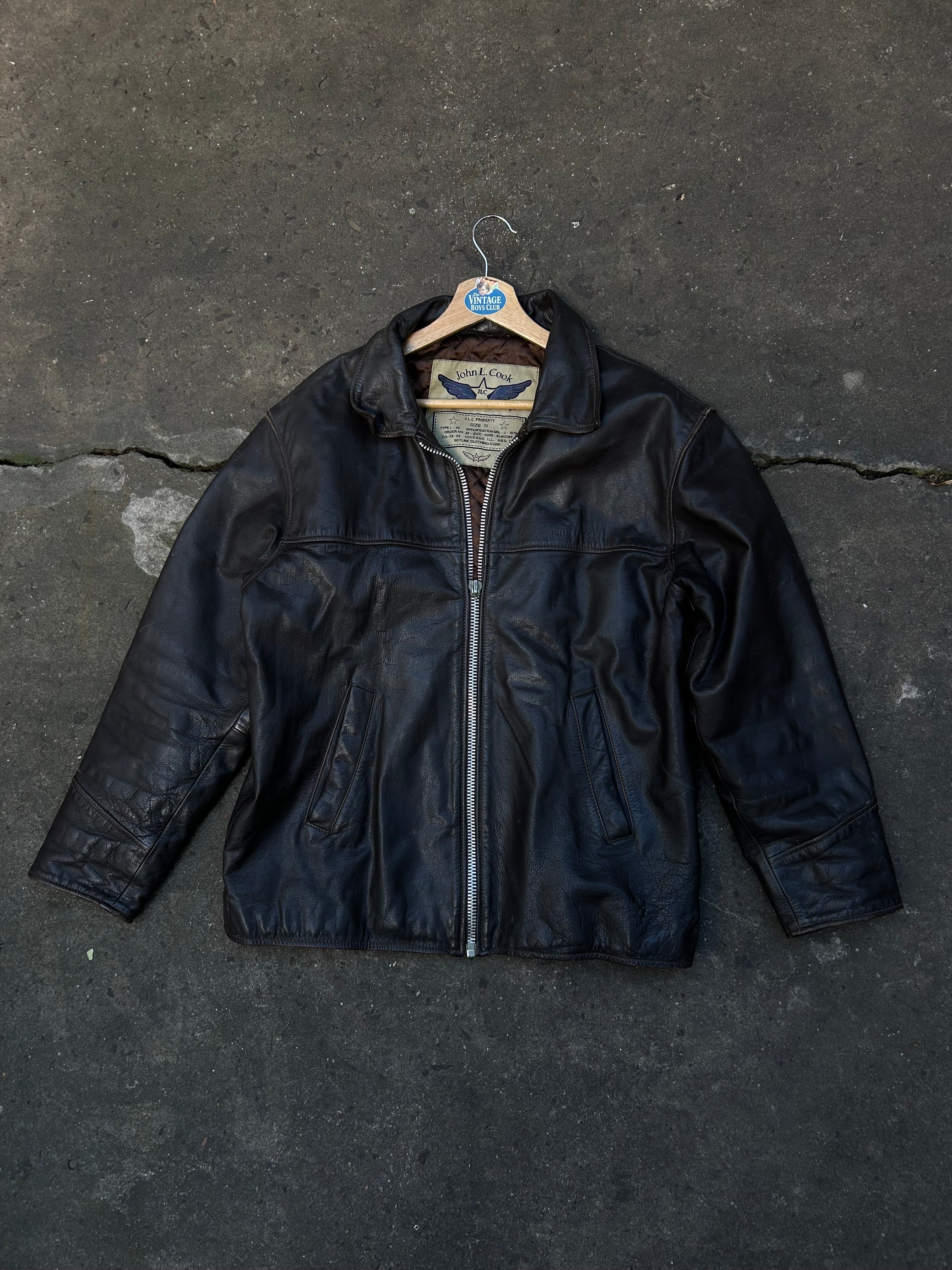 Campera Cuero John Cook Vintage Original