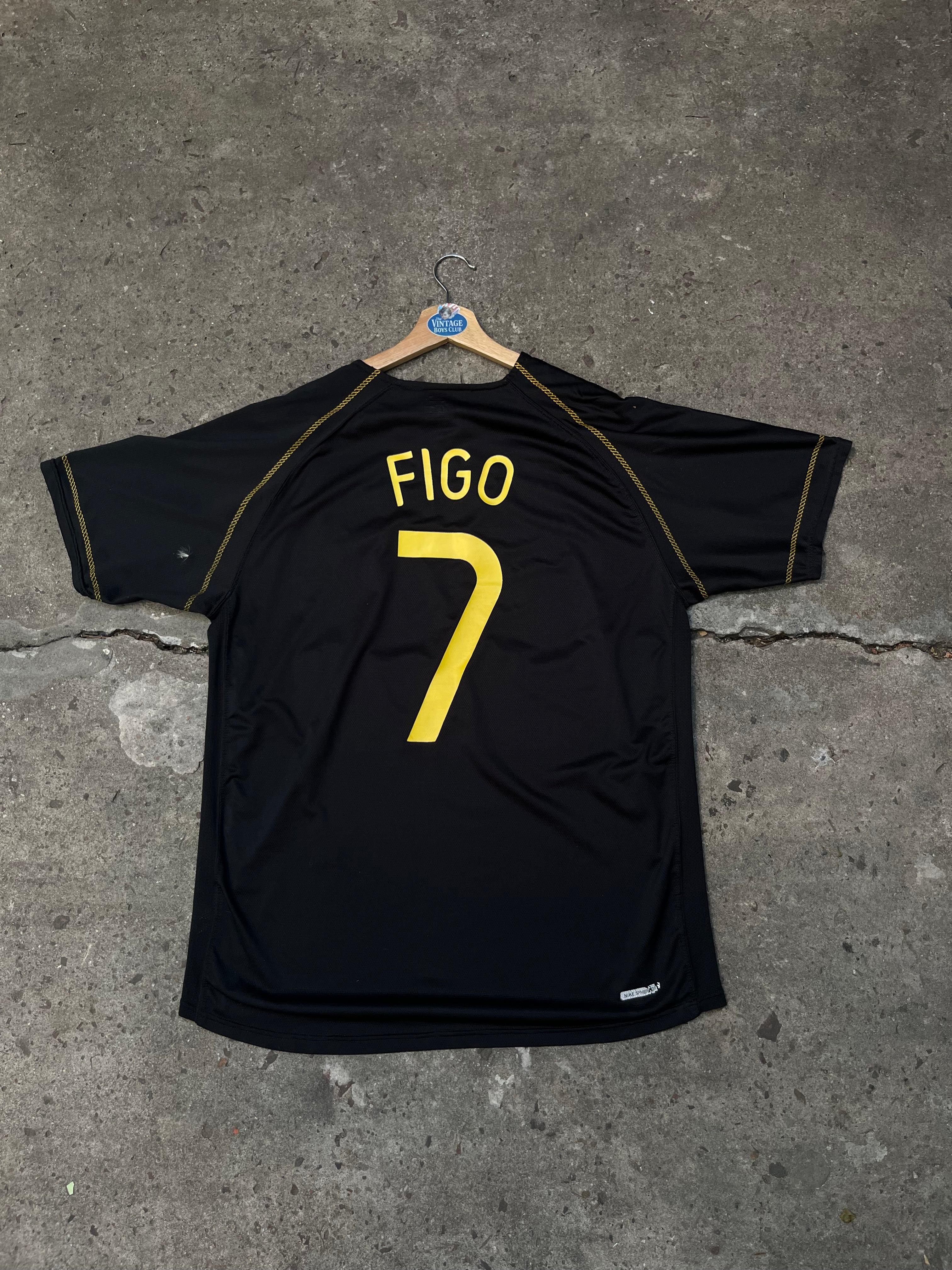 Camiseta Portugal 2006 Suplente Versión Jugador de Figo Original