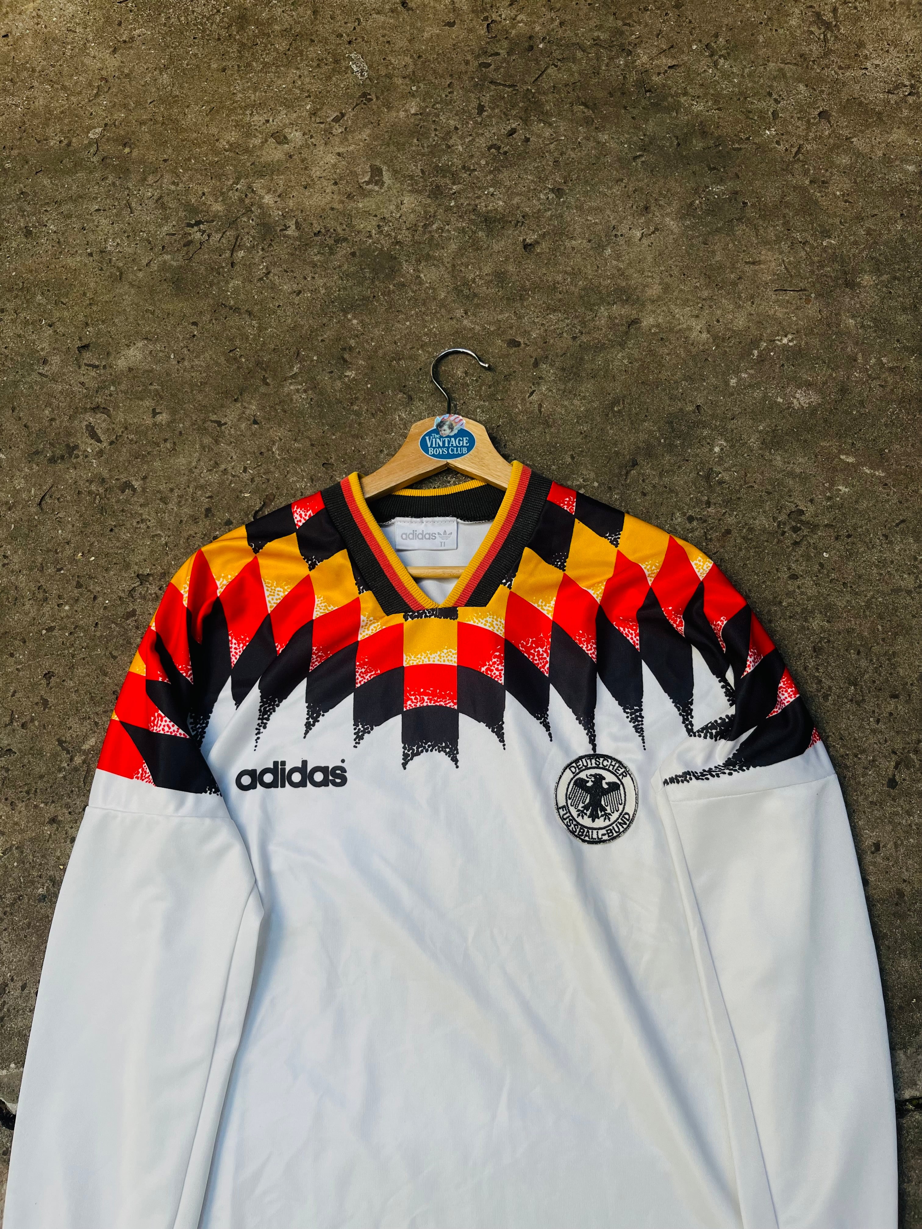 Camiseta Alemania 1994 Manga Larga Original