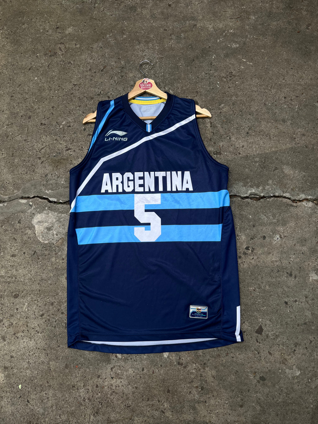 Camiseta Argentina Básquet Li-ning de Ginobili