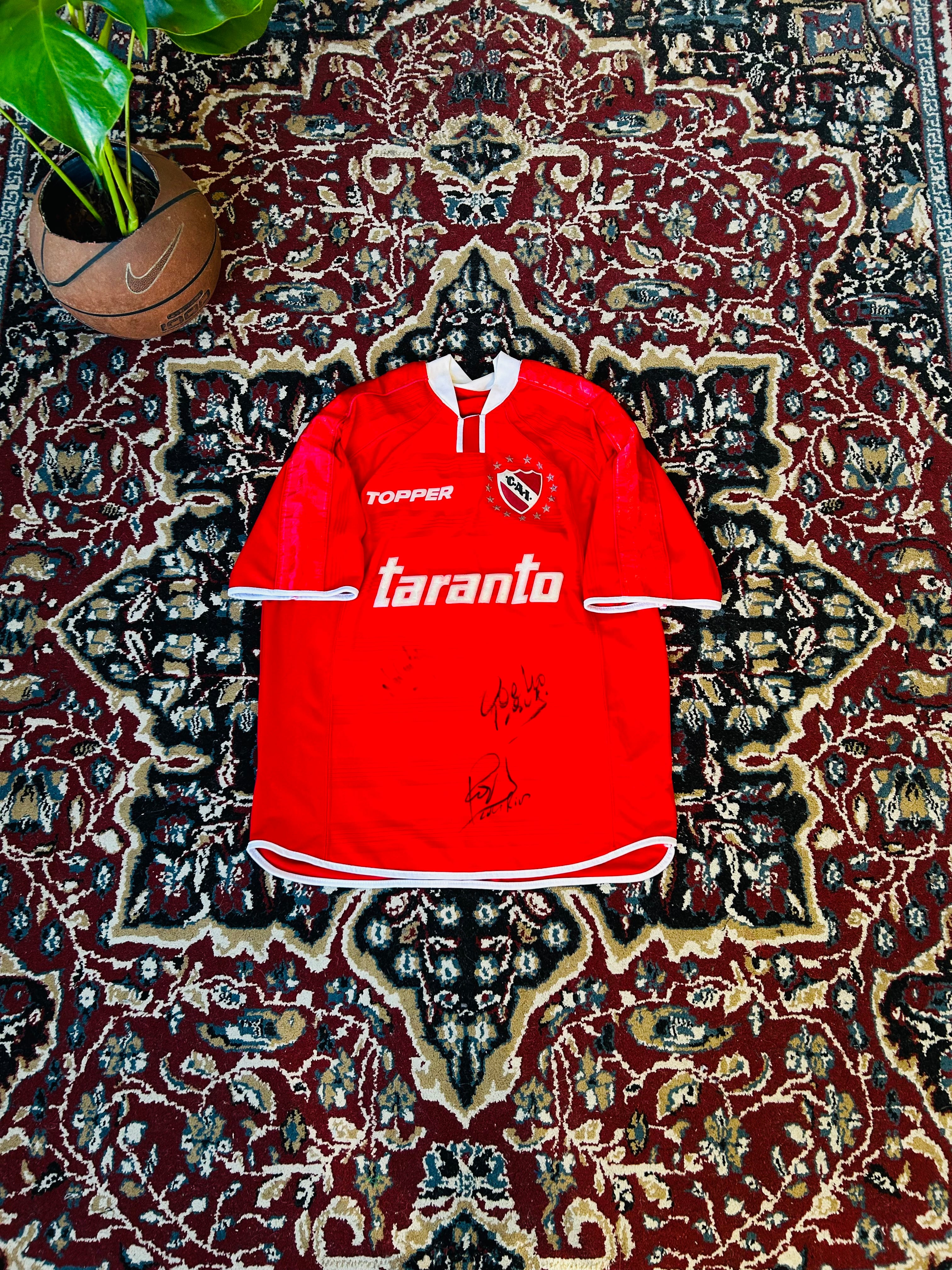 Camiseta Independiente 2002 Titular Autografiada Original
