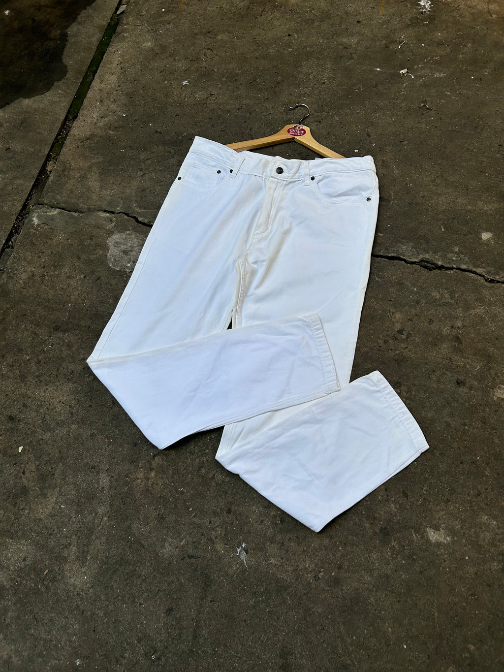 Jean Levis Blanco Vintage Original