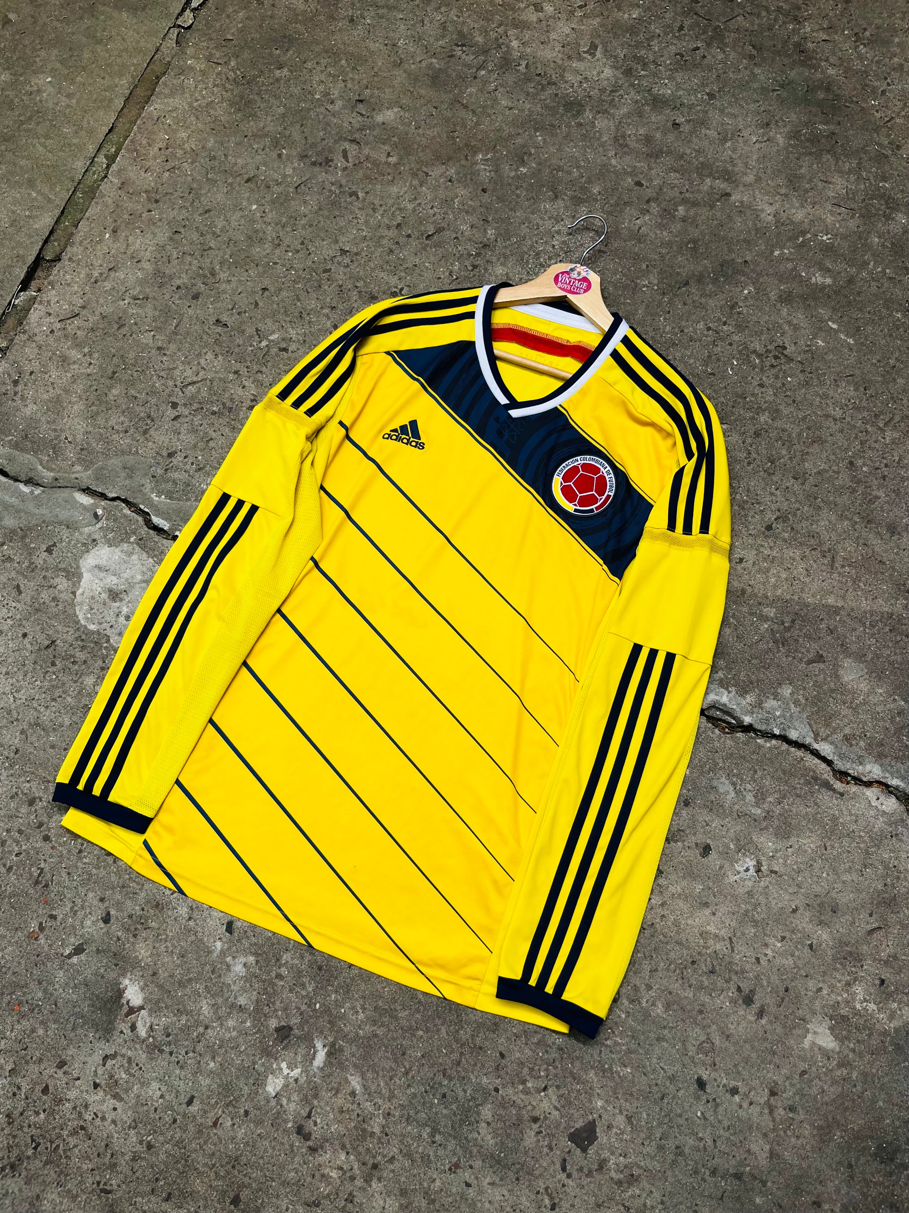Camiseta Colombia 2014 Manga Larga Original