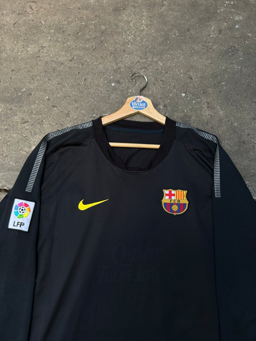 Camiseta Barcelona 2013 Negra Manga Larga Original